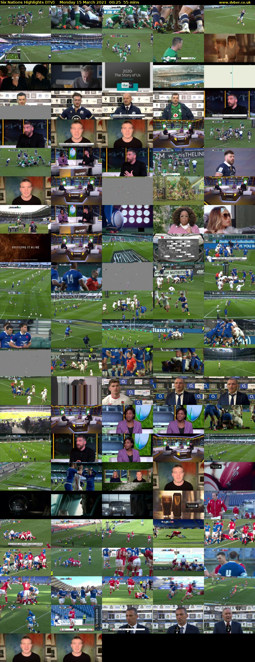 Six Nations Highlights (ITV) Monday 15 March 2021 00:25 - 01:20