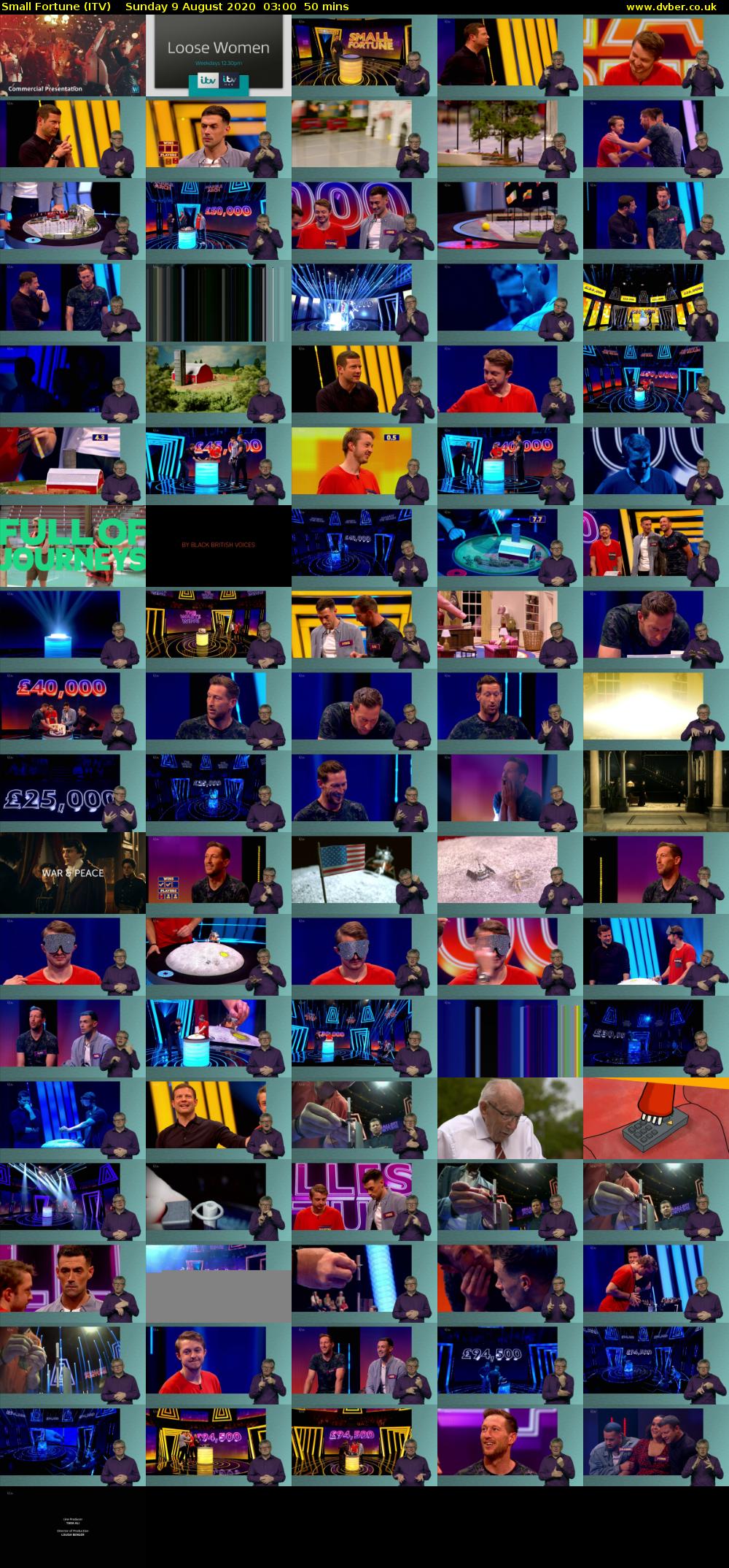 Small Fortune (ITV) Sunday 9 August 2020 03:00 - 03:50
