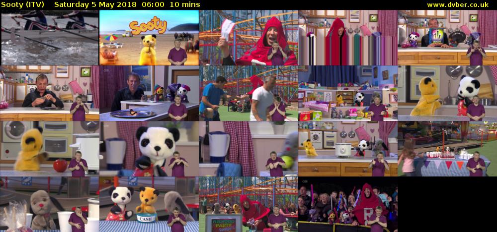 Sooty (ITV) Saturday 5 May 2018 06:00 - 06:10