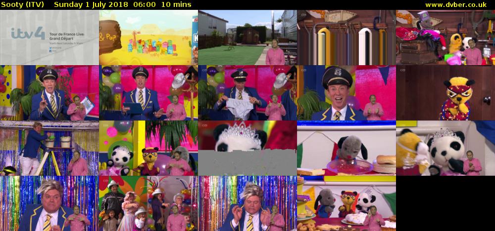 Sooty (ITV) Sunday 1 July 2018 06:00 - 06:10