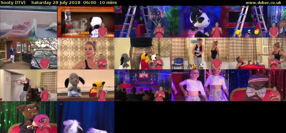 Sooty (ITV) Saturday 28 July 2018 06:00 - 06:10