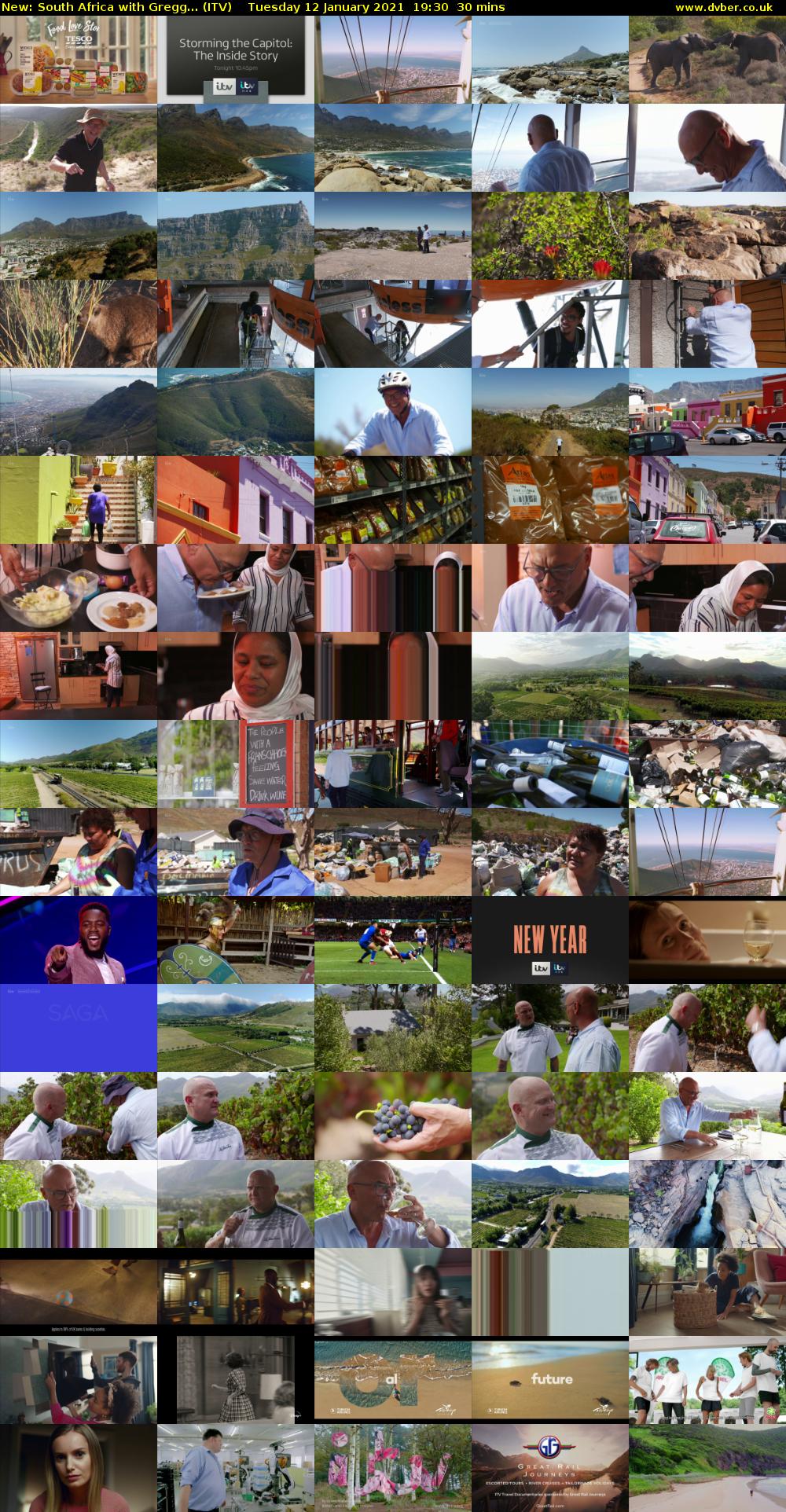 South Africa with Gregg... (ITV) Tuesday 12 January 2021 19:30 - 20:00