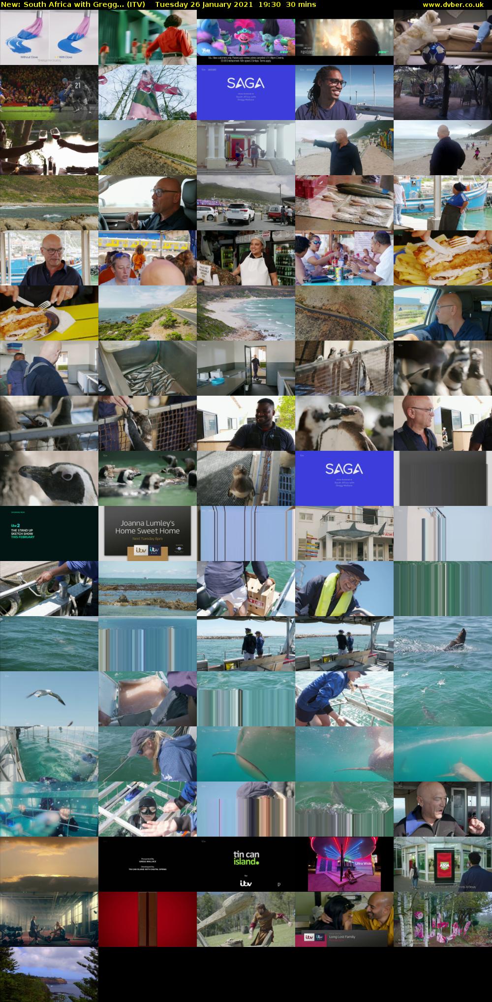 South Africa with Gregg... (ITV) Tuesday 26 January 2021 19:30 - 20:00
