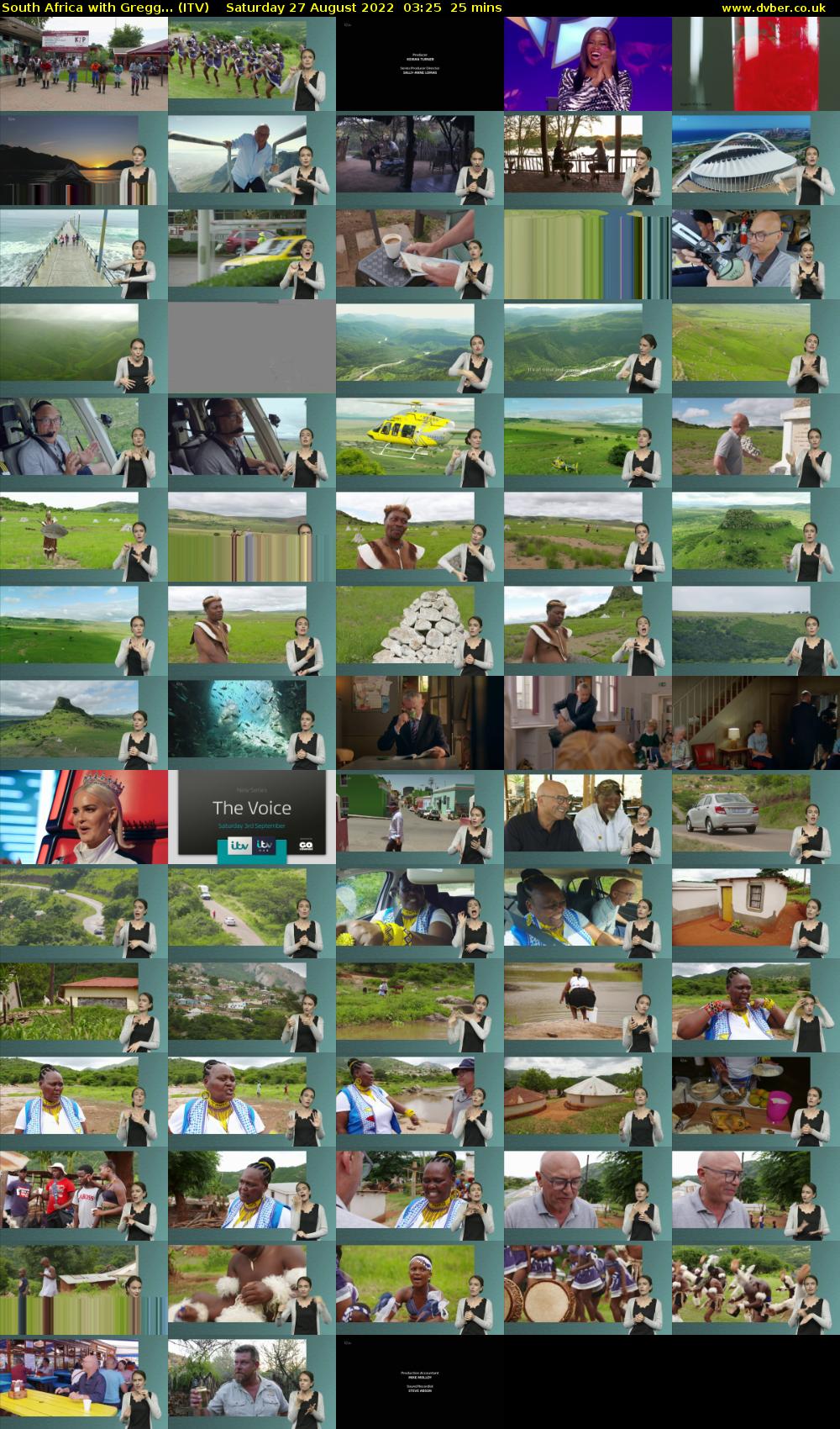 South Africa with Gregg... (ITV) Saturday 27 August 2022 03:25 - 03:50