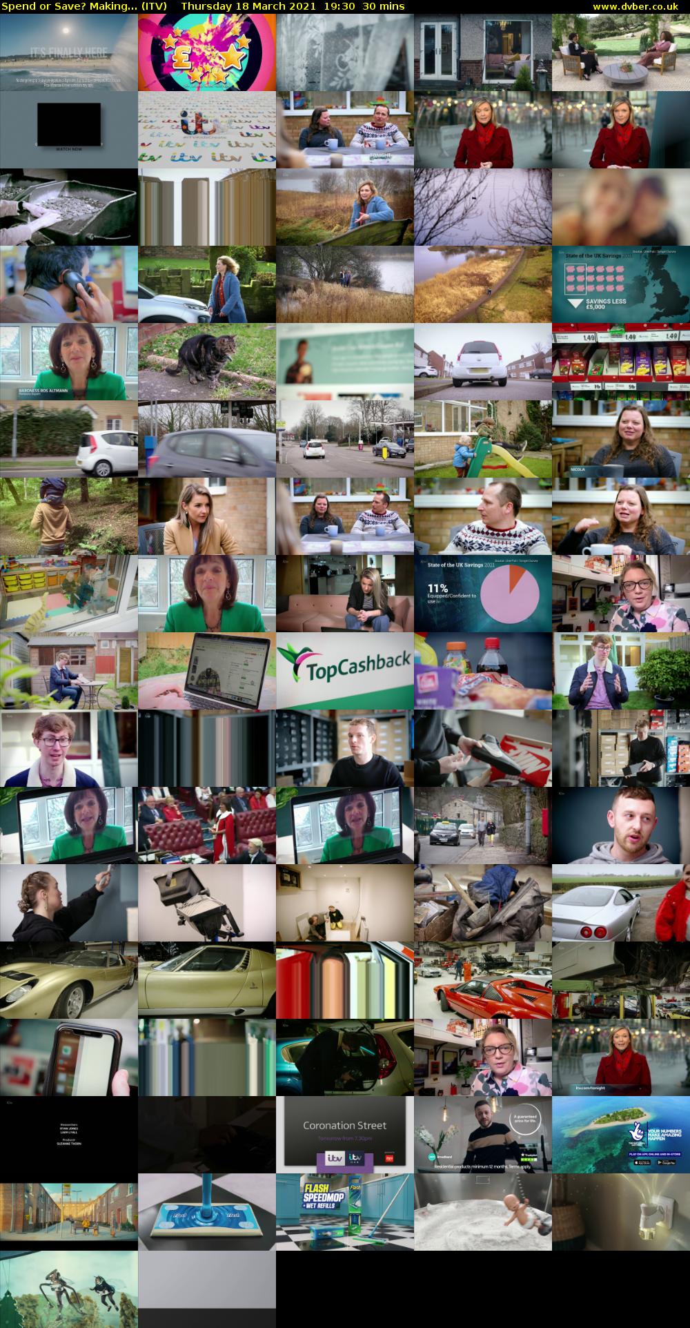 Spend or Save? Making... (ITV) Thursday 18 March 2021 19:30 - 20:00