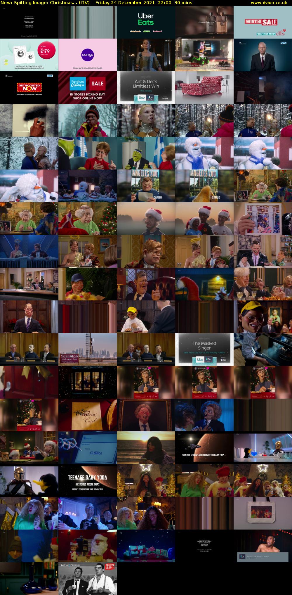 Spitting Image: Christmas... (ITV) Friday 24 December 2021 22:00 - 22:30