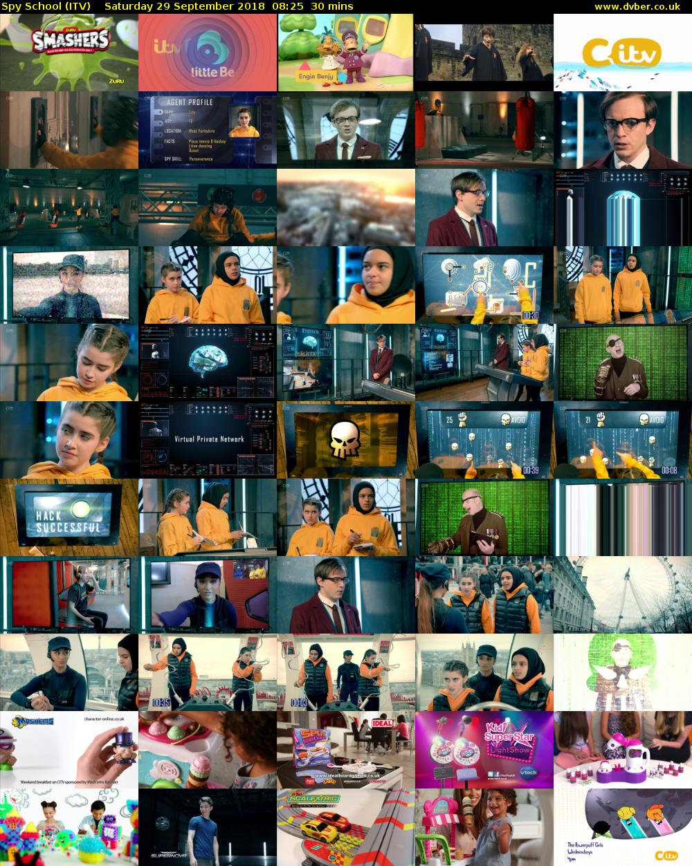 Spy School (ITV) Saturday 29 September 2018 08:25 - 08:55