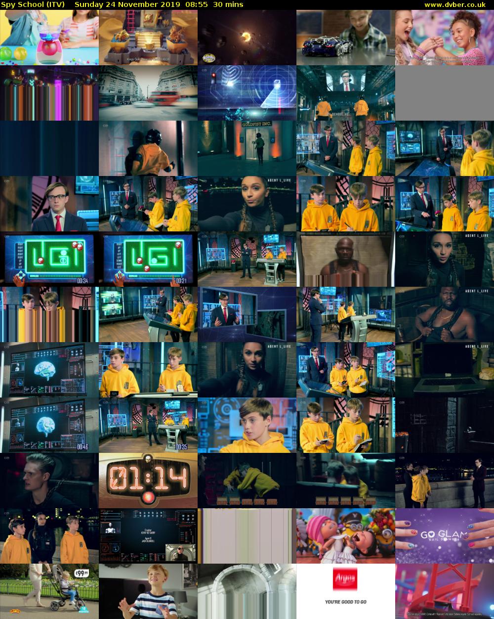 Spy School (ITV) Sunday 24 November 2019 08:55 - 09:25