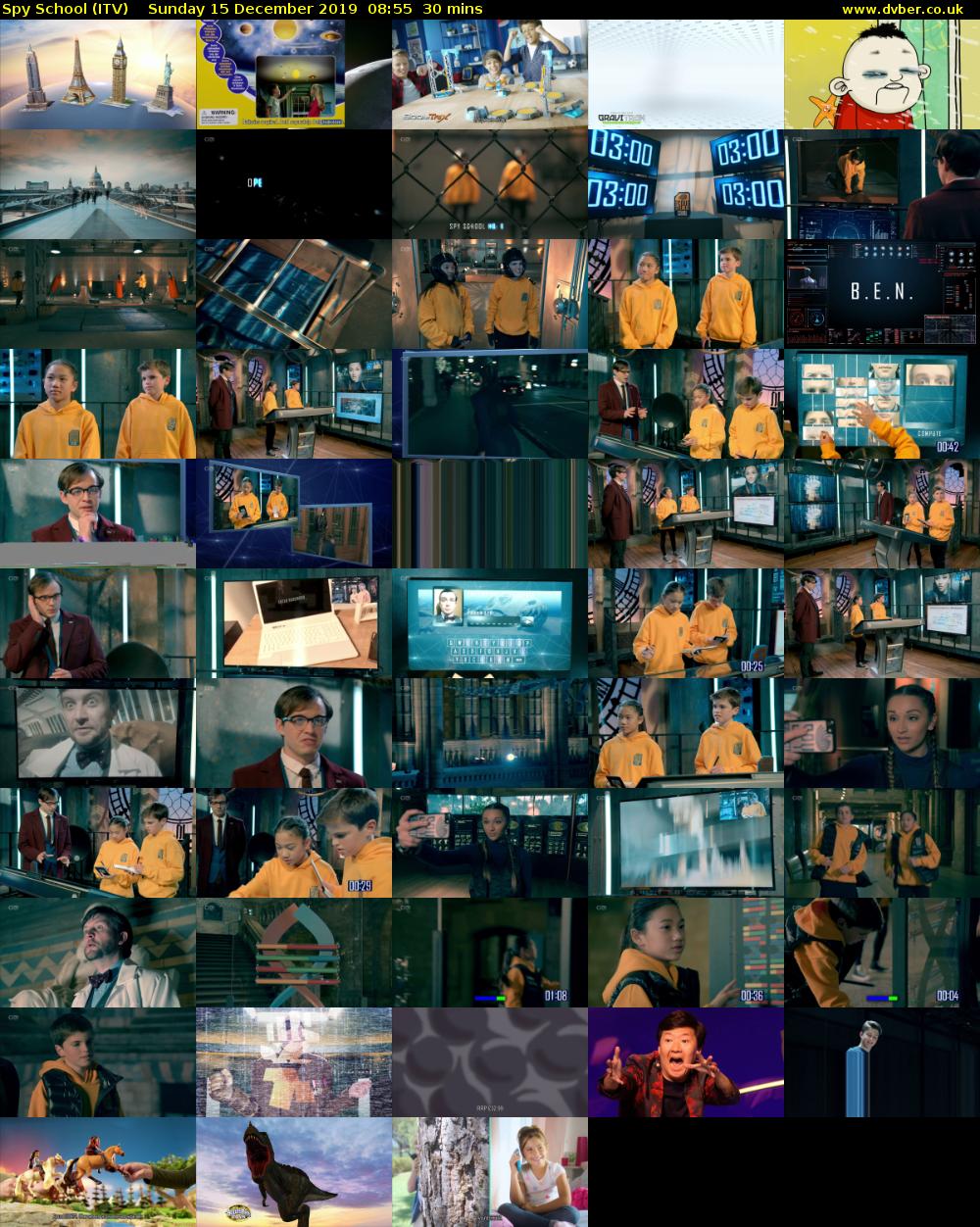 Spy School (ITV) Sunday 15 December 2019 08:55 - 09:25