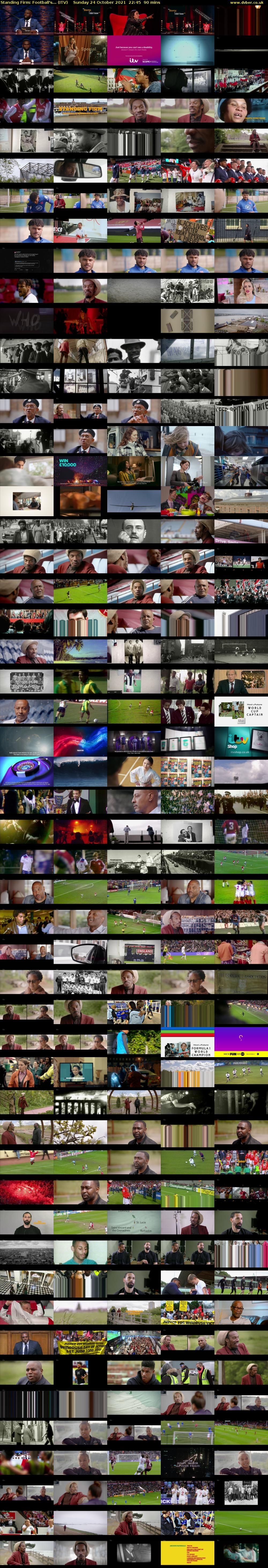 Standing Firm: Football's... (ITV) Sunday 24 October 2021 22:45 - 00:15