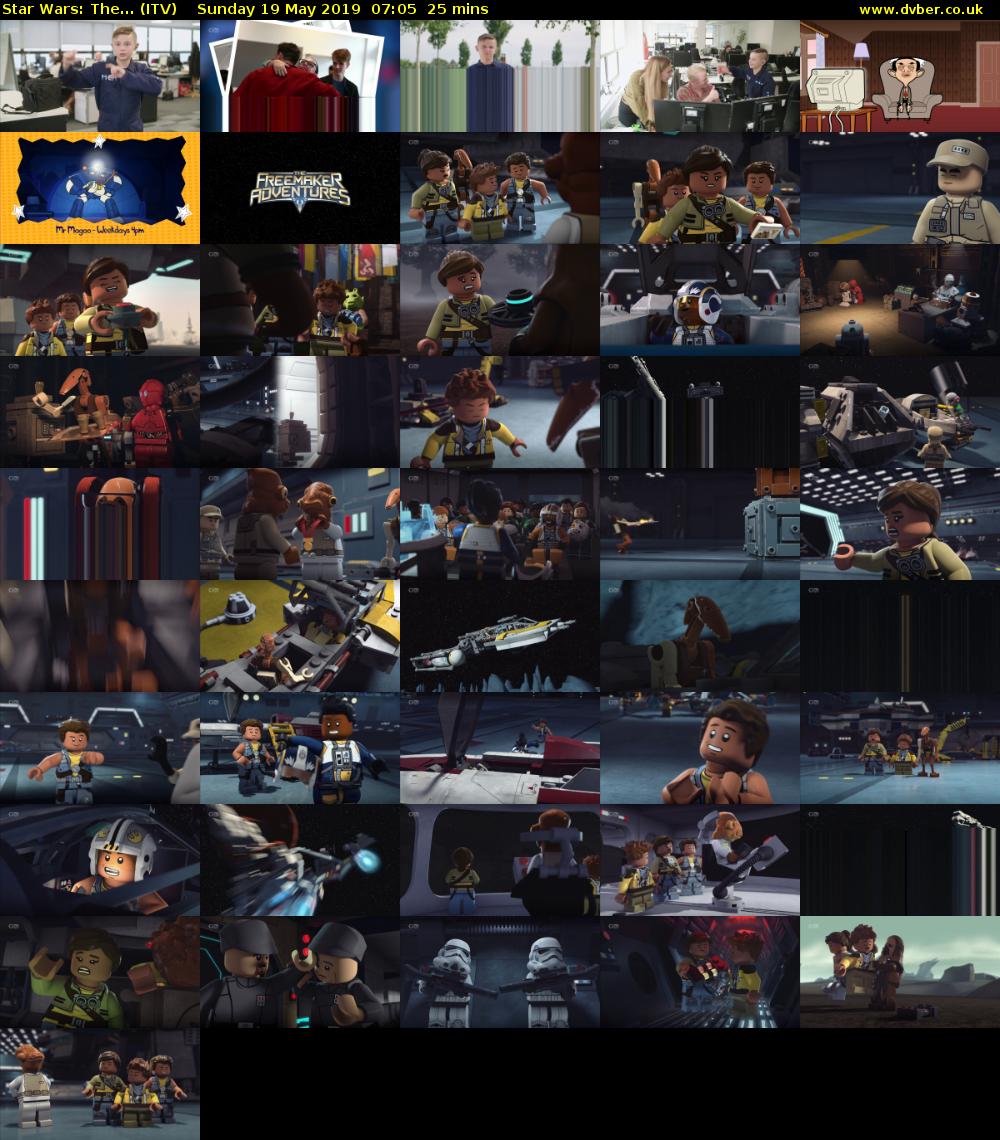 Star Wars: The... (ITV) Sunday 19 May 2019 07:05 - 07:30