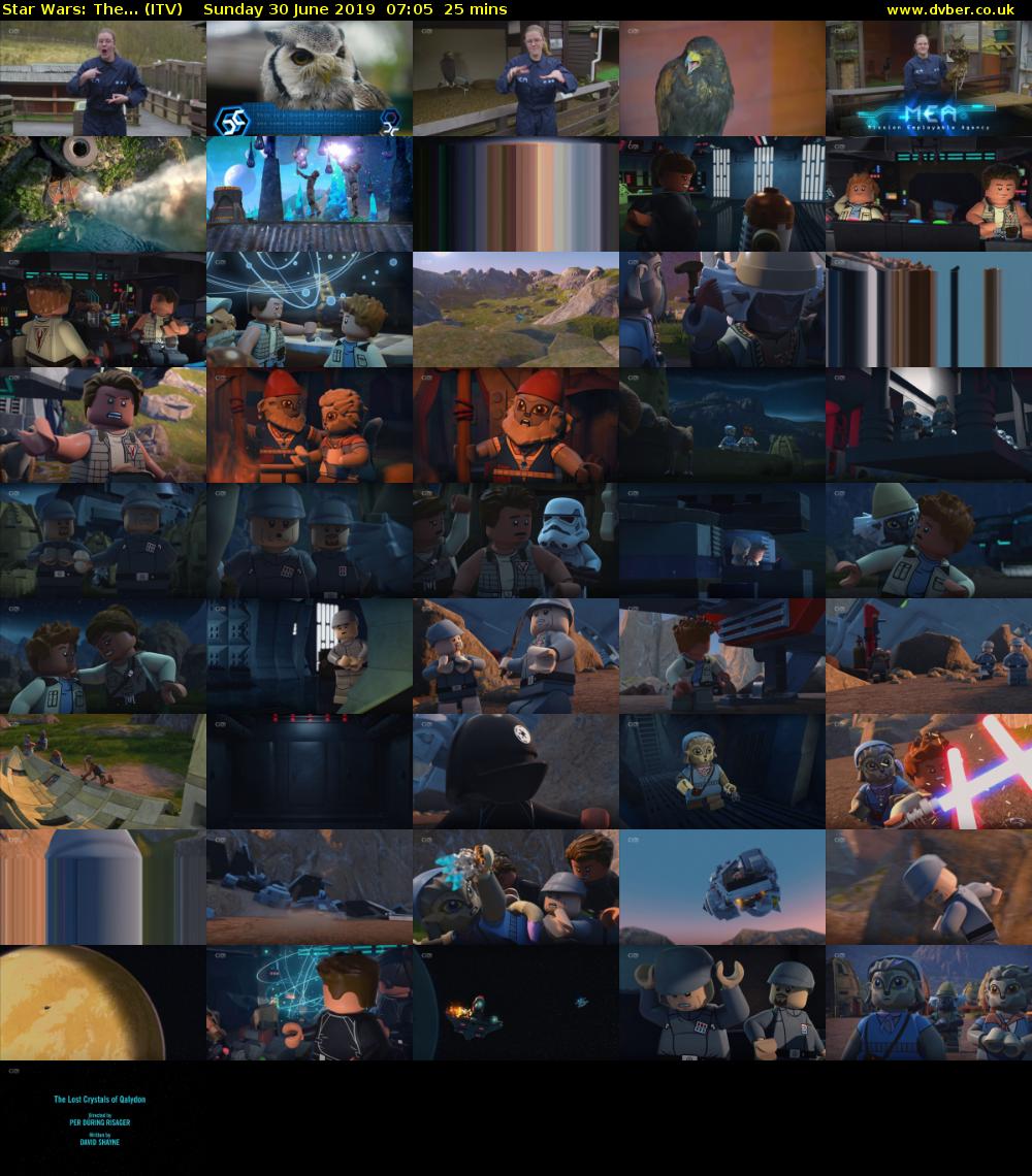 Star Wars: The... (ITV) Sunday 30 June 2019 07:05 - 07:30