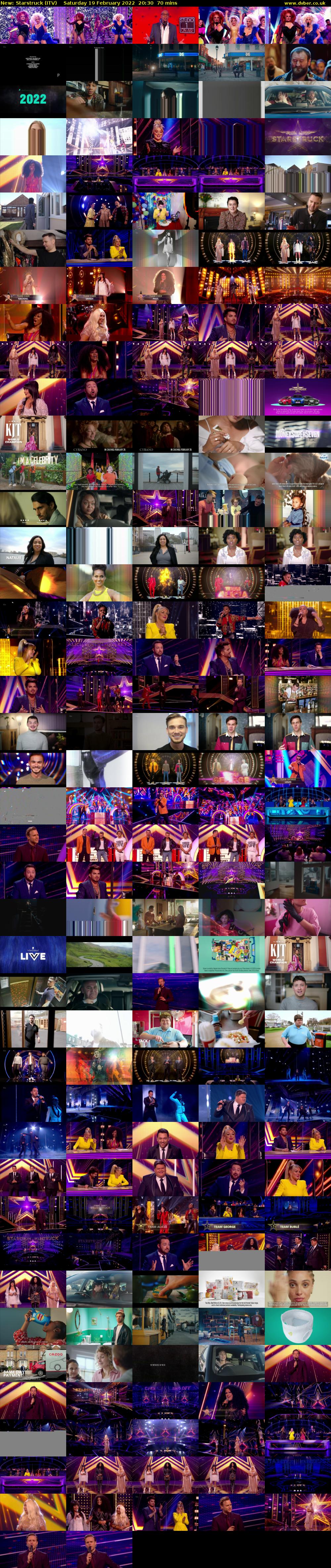 Starstruck (ITV) Saturday 19 February 2022 20:30 - 21:40