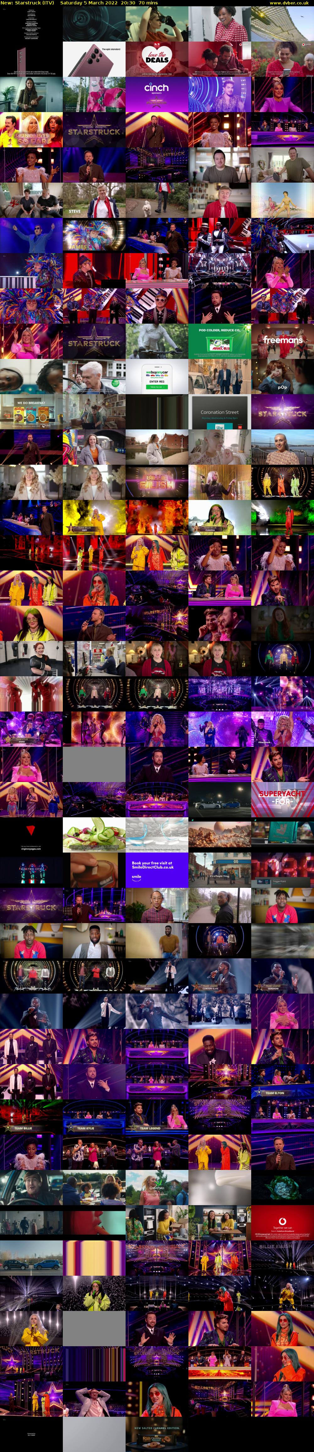 Starstruck (ITV) Saturday 5 March 2022 20:30 - 21:40