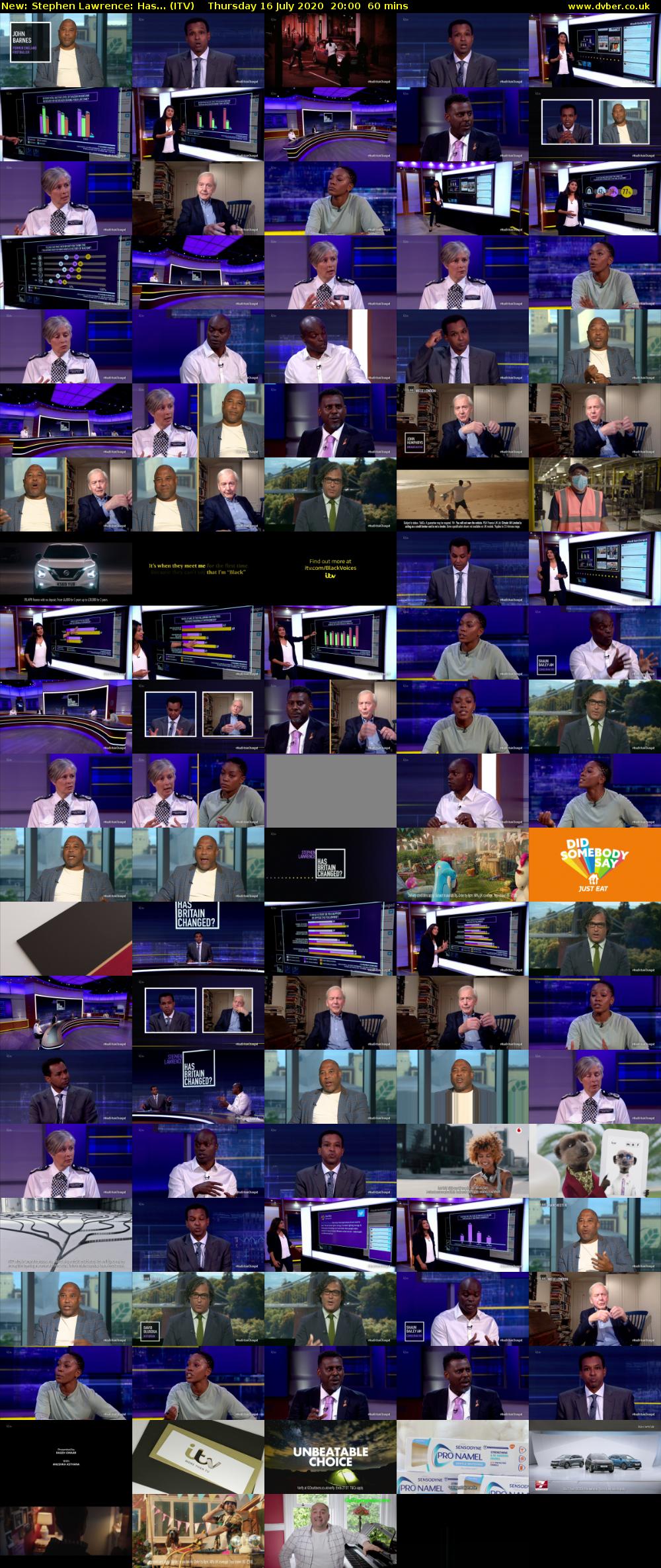Stephen Lawrence: Has... (ITV) Thursday 16 July 2020 20:00 - 21:00