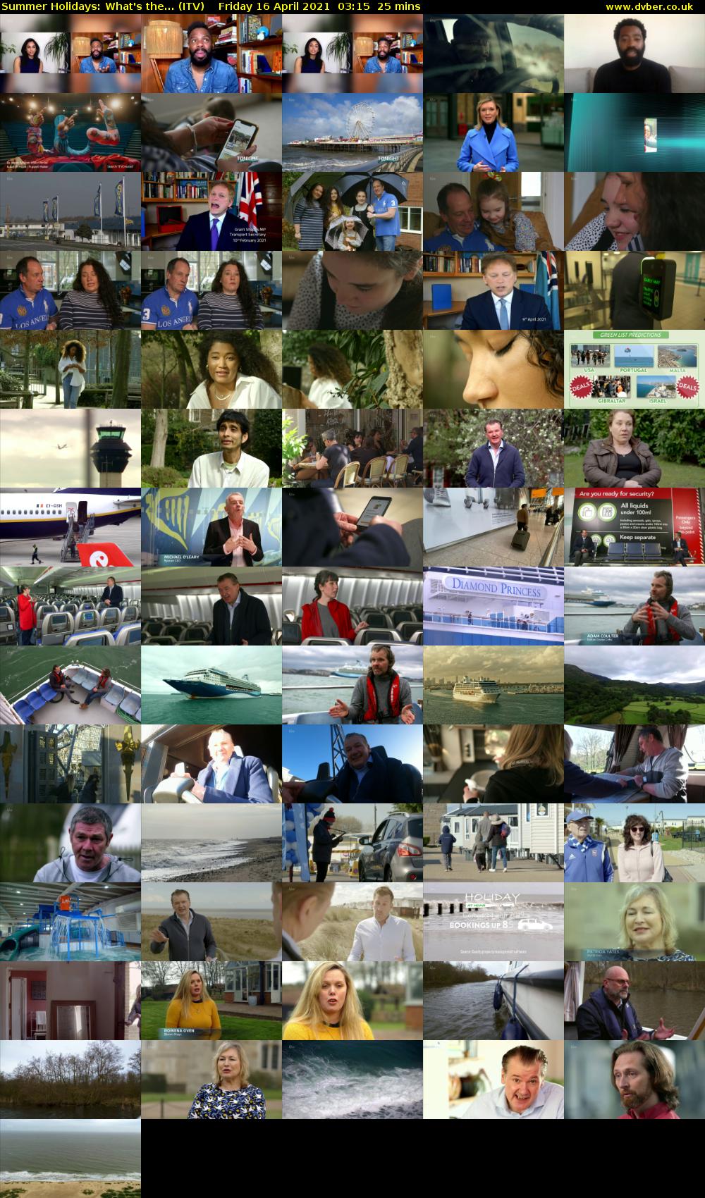 Summer Holidays: What's the... (ITV) Friday 16 April 2021 03:15 - 03:40