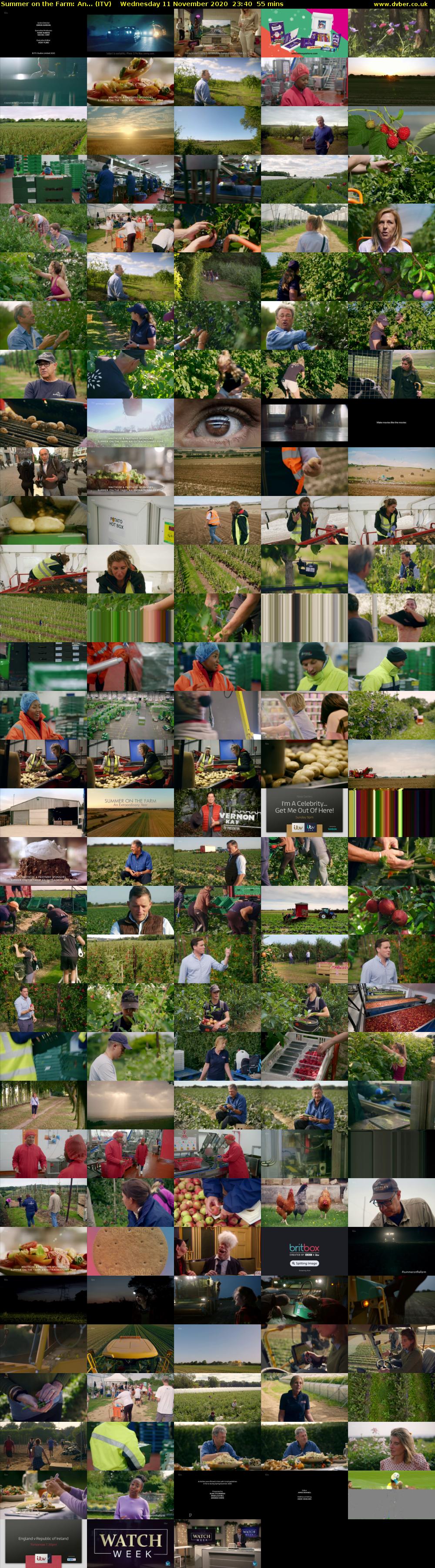 Summer on the Farm: An... (ITV) Wednesday 11 November 2020 23:40 - 00:35