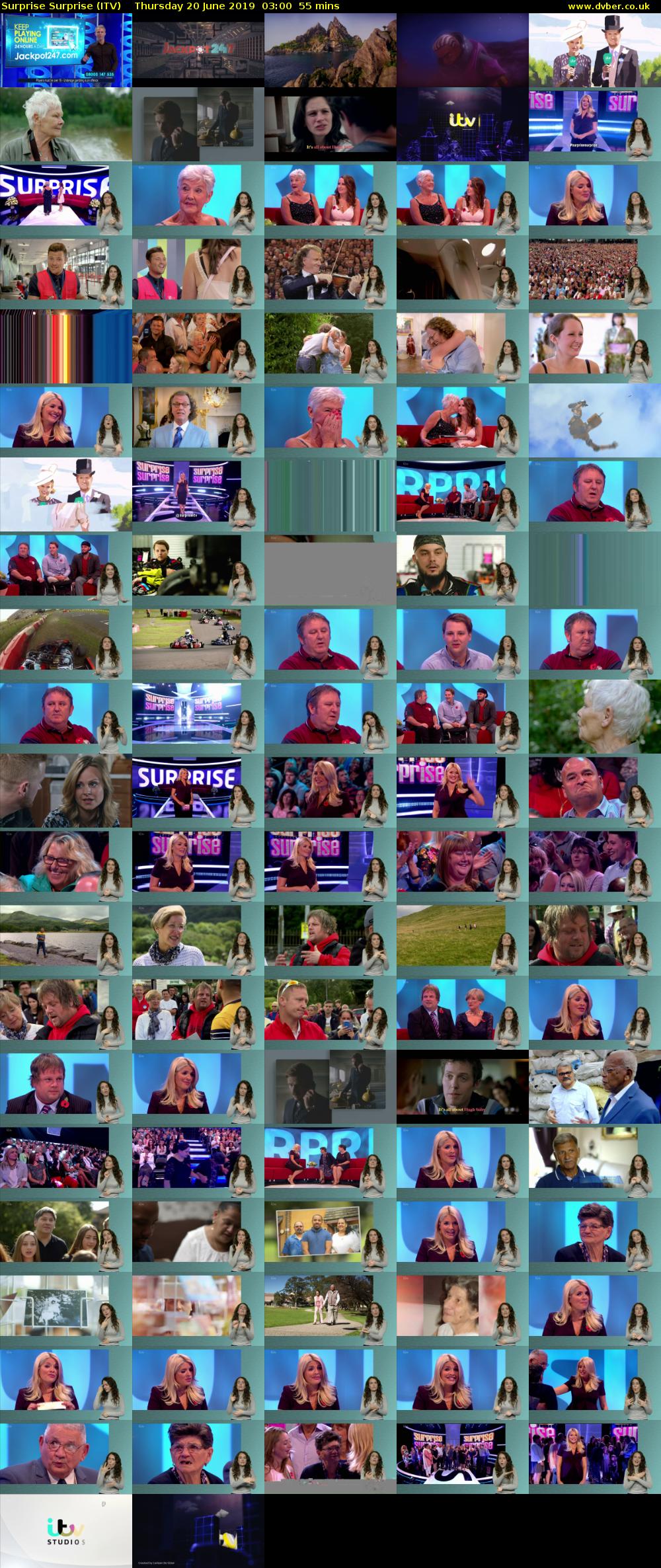 Surprise Surprise (ITV) Thursday 20 June 2019 03:00 - 03:55
