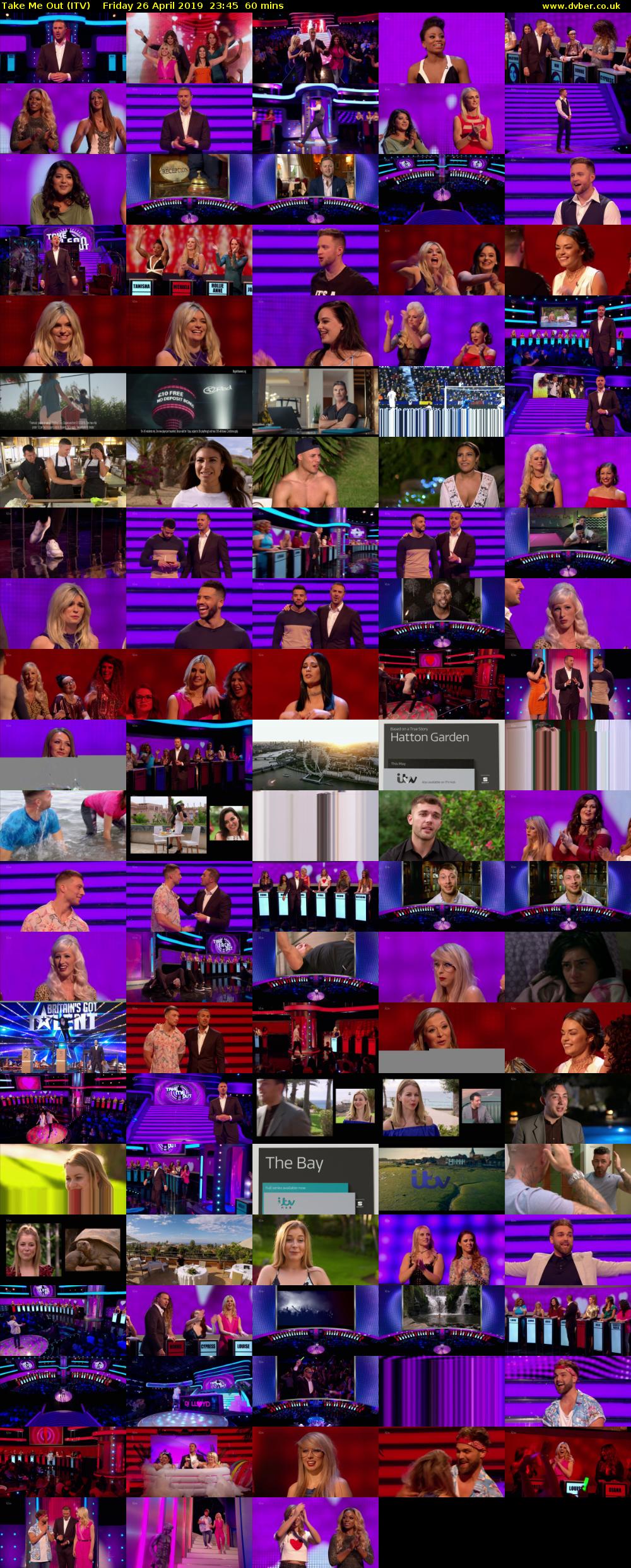 Take Me Out (ITV) Friday 26 April 2019 23:45 - 00:45