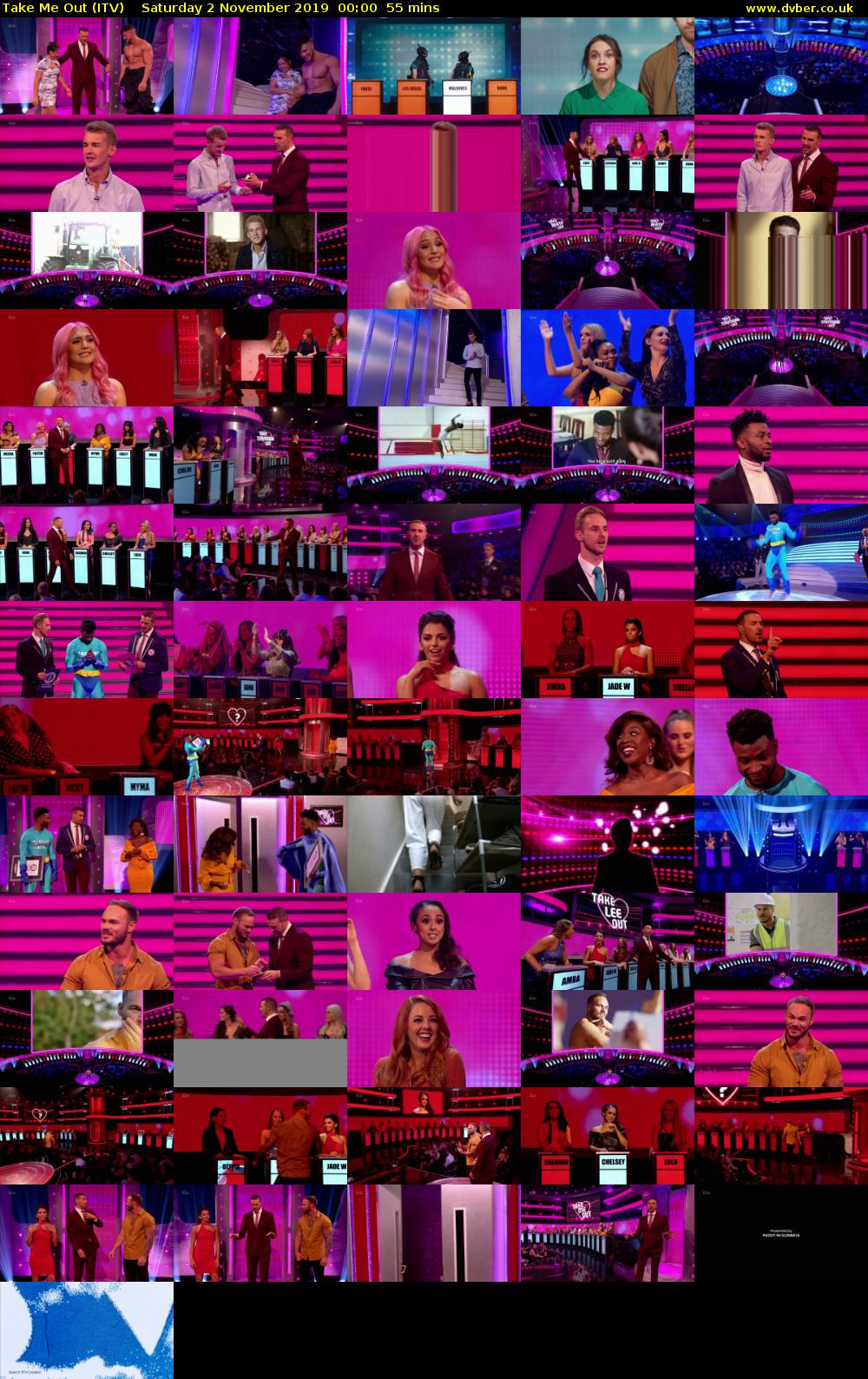 Take Me Out (ITV) Saturday 2 November 2019 00:00 - 00:55