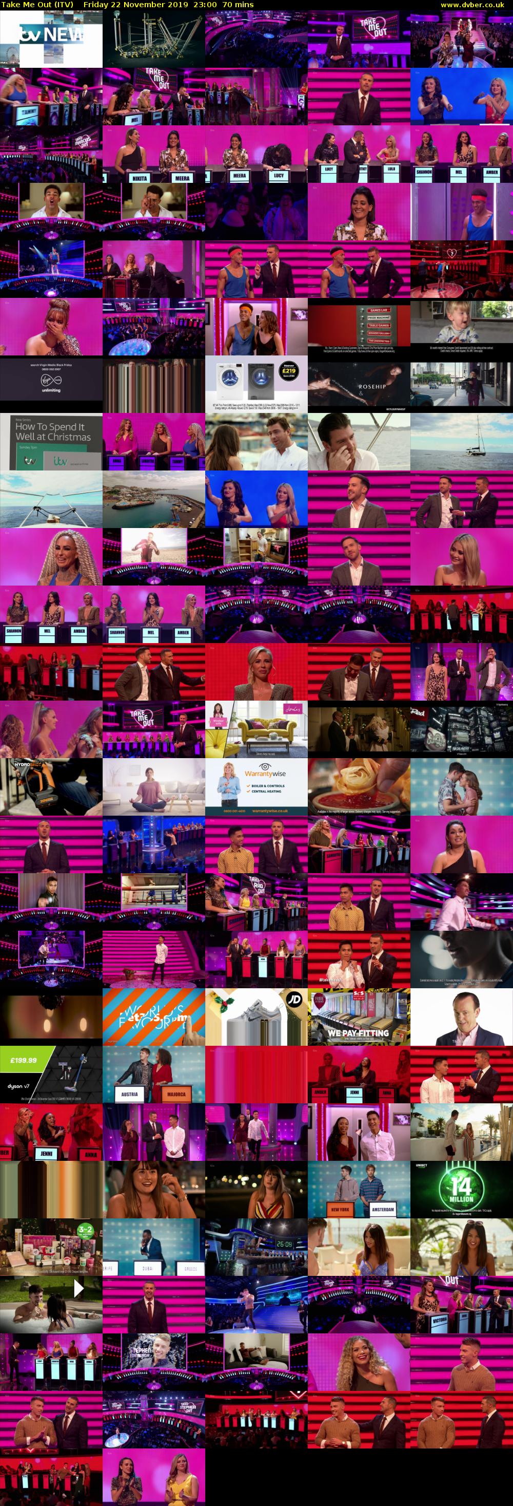 Take Me Out (ITV) Friday 22 November 2019 23:00 - 00:10