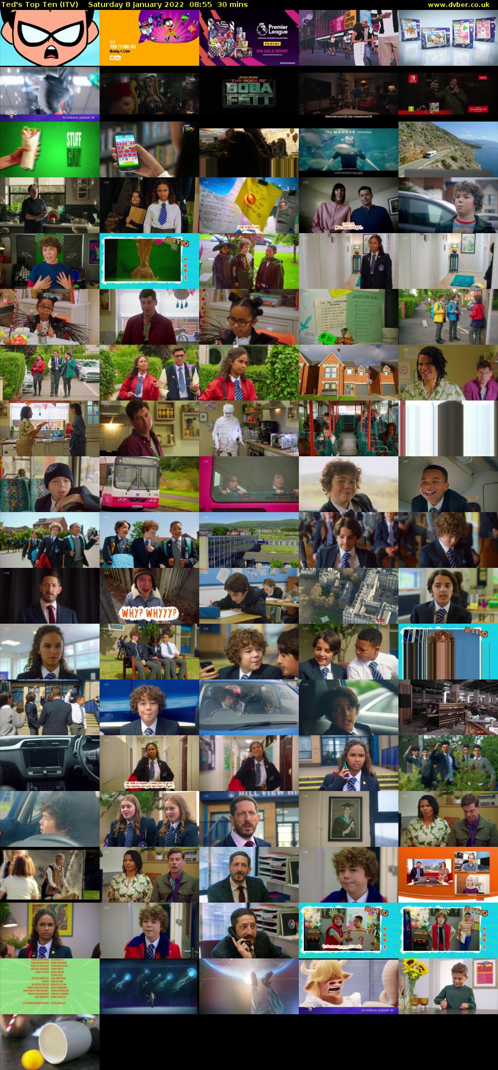 Ted's Top Ten (ITV) Saturday 8 January 2022 08:55 - 09:25