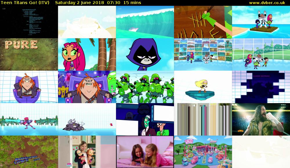 Teen Titans Go! (ITV) Saturday 2 June 2018 07:30 - 07:45