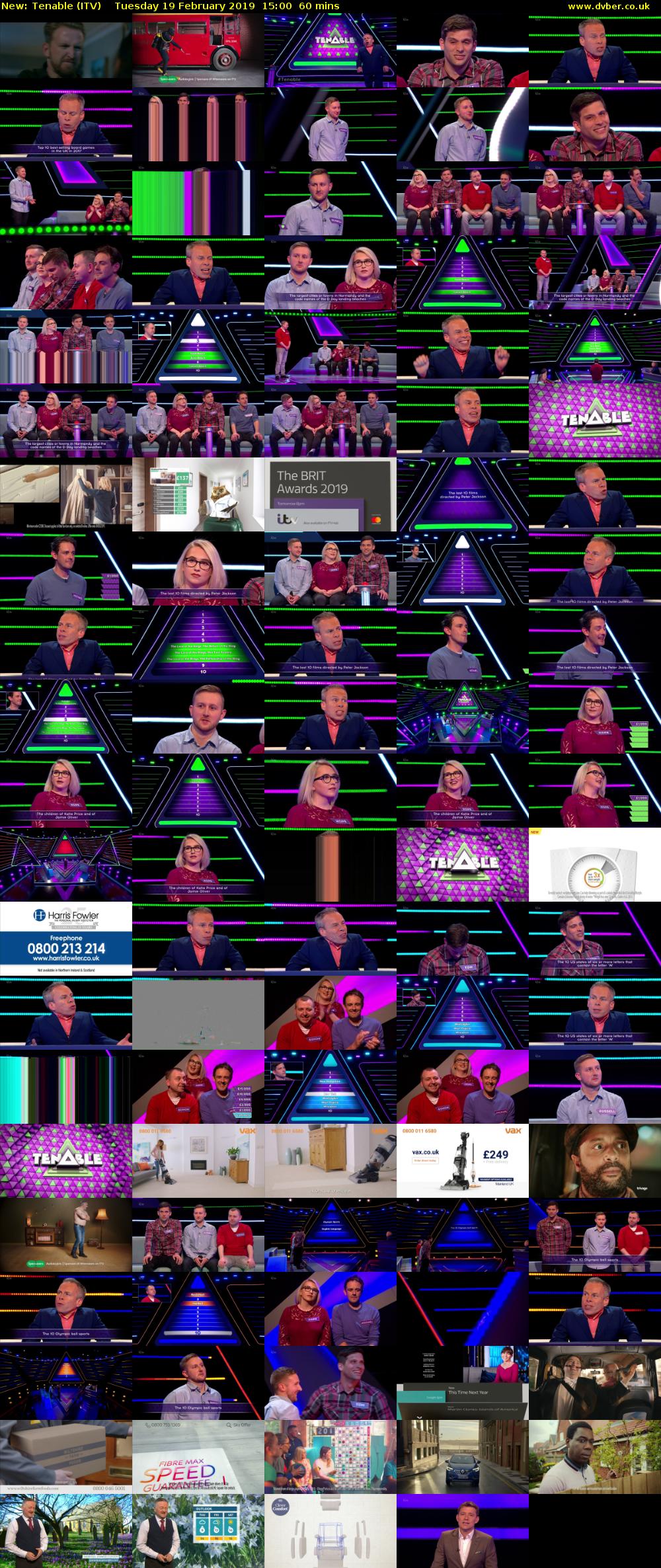 Tenable (ITV) Tuesday 19 February 2019 15:00 - 16:00