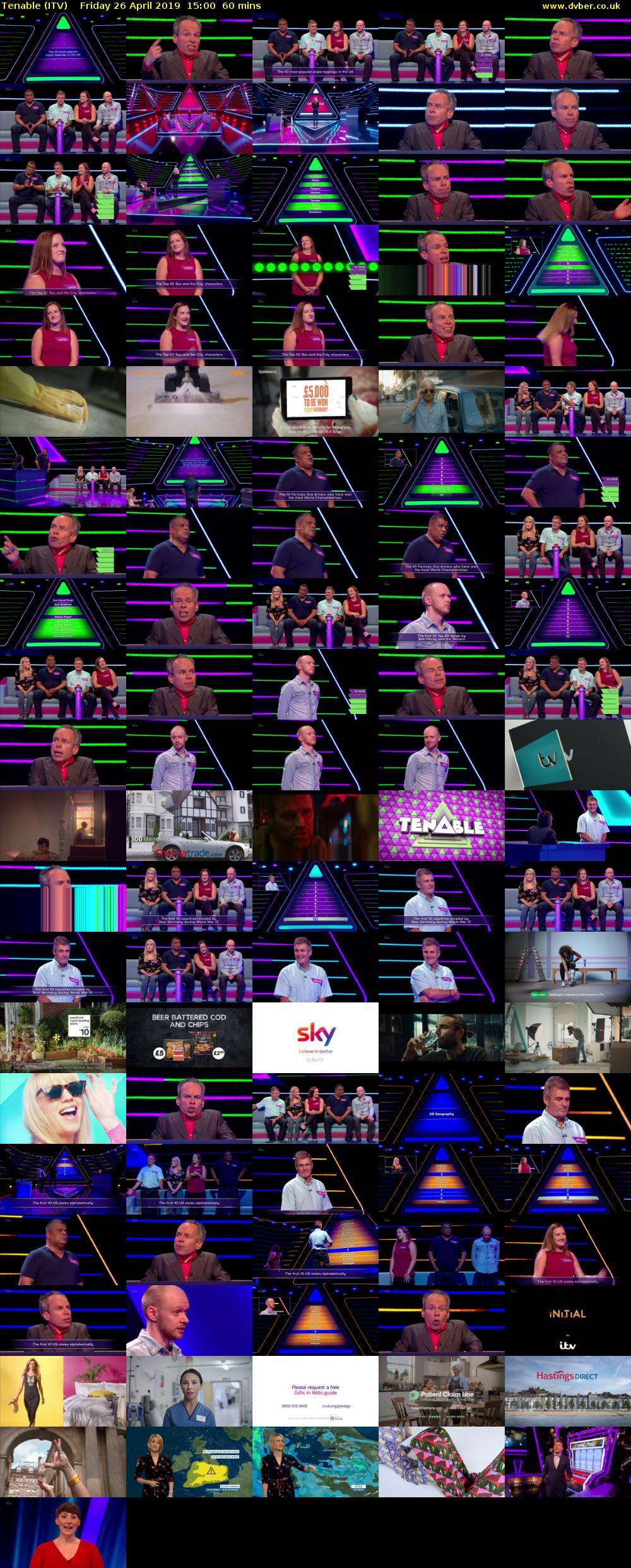 Tenable (ITV) Friday 26 April 2019 15:00 - 16:00