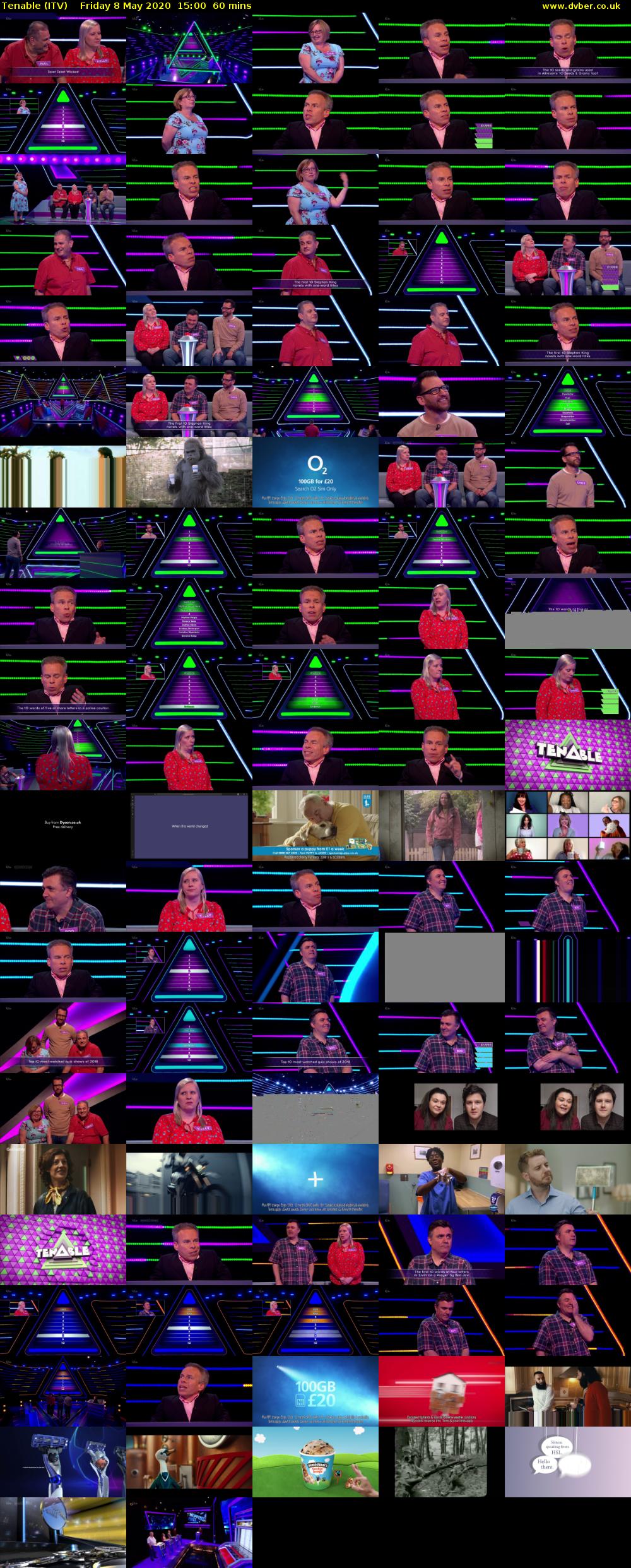 Tenable (ITV) Friday 8 May 2020 15:00 - 16:00