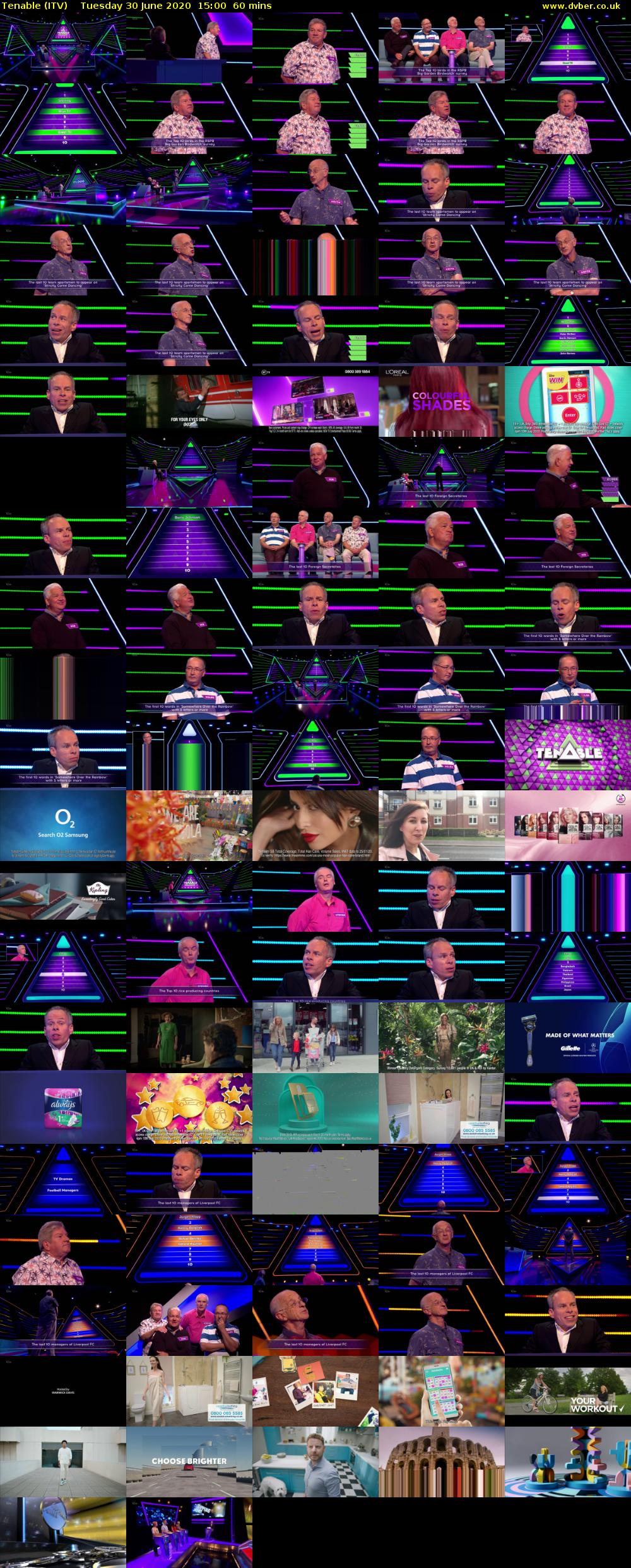 Tenable (ITV) Tuesday 30 June 2020 15:00 - 16:00