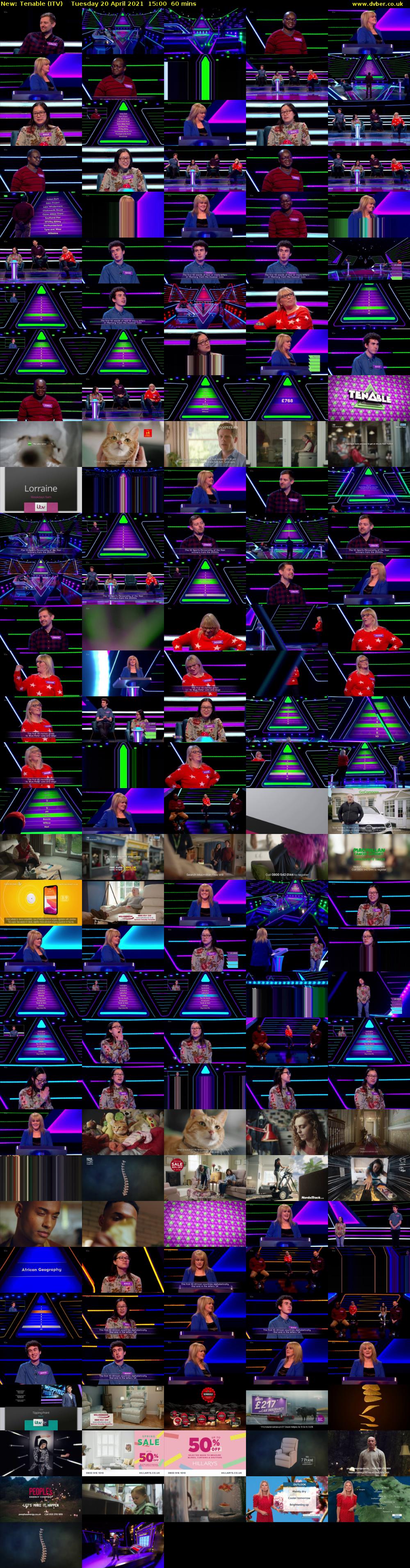 Tenable (ITV) Tuesday 20 April 2021 15:00 - 16:00