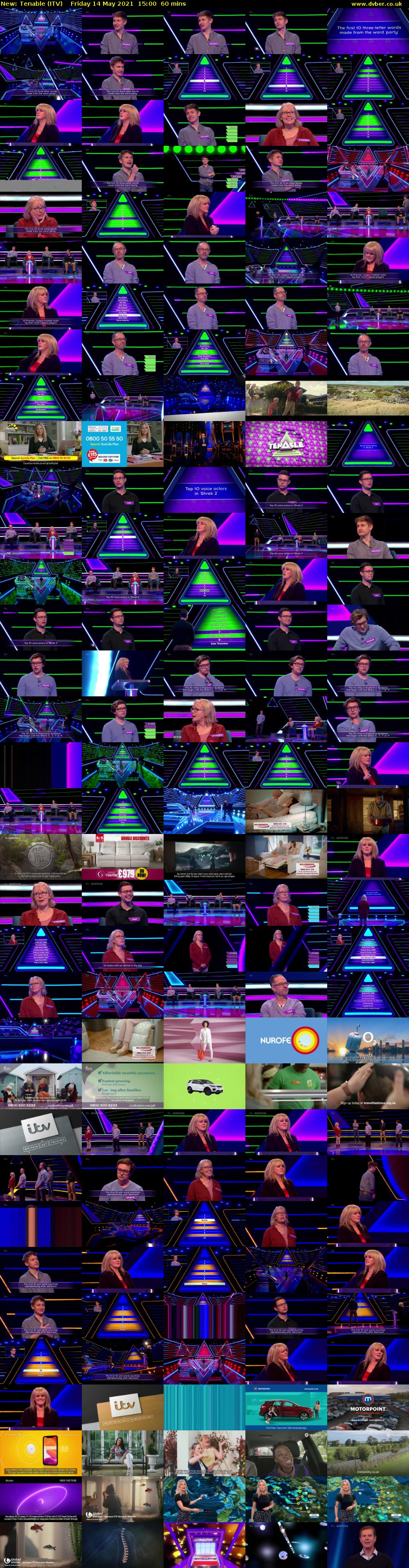 Tenable (ITV) Friday 14 May 2021 15:00 - 16:00