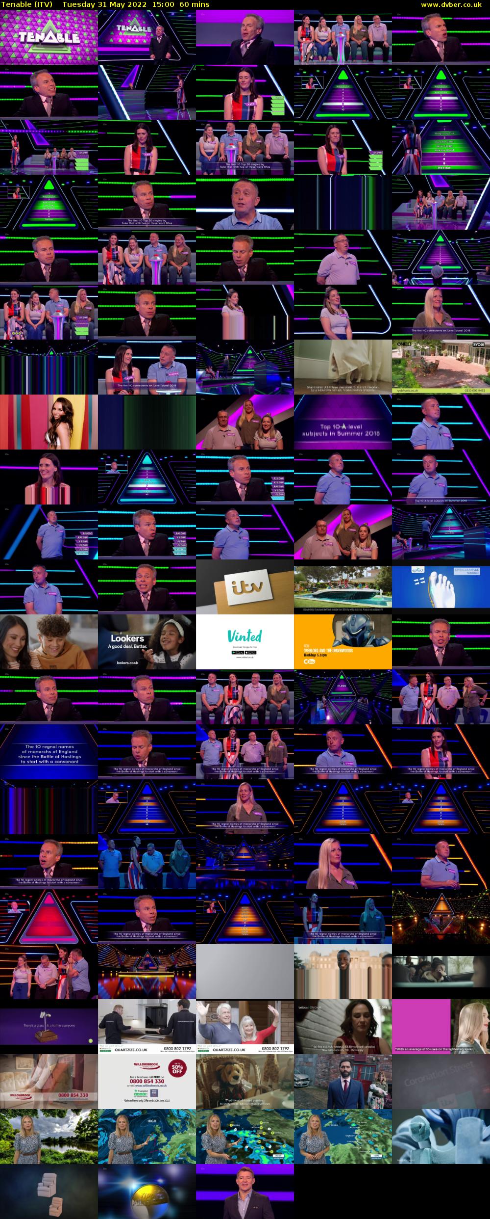 Tenable (ITV) Tuesday 31 May 2022 15:00 - 16:00