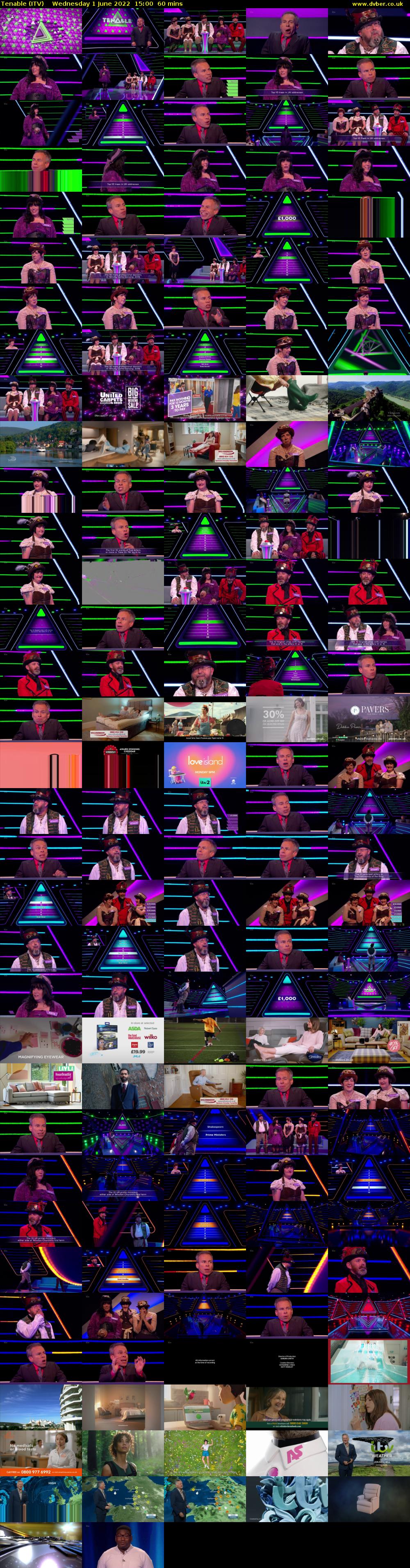 Tenable (ITV) Wednesday 1 June 2022 15:00 - 16:00
