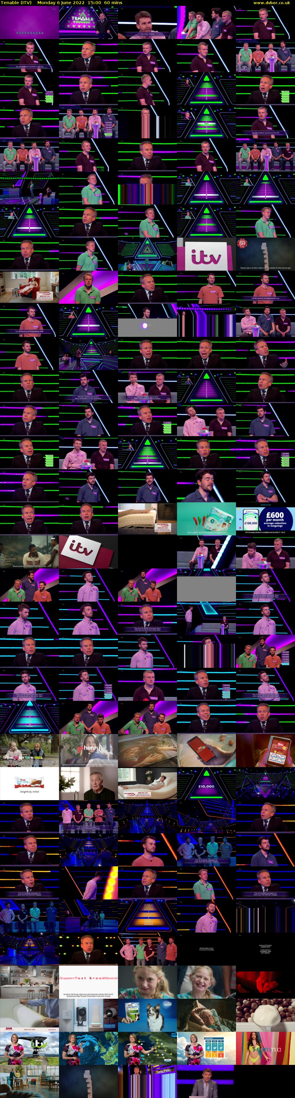 Tenable (ITV) Monday 6 June 2022 15:00 - 16:00
