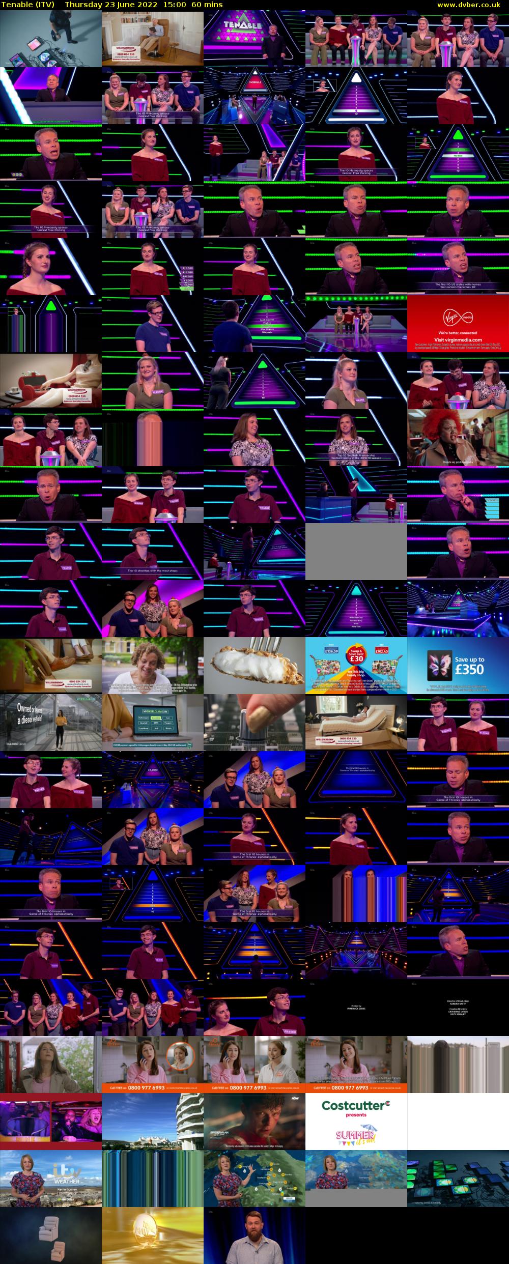 Tenable (ITV) Thursday 23 June 2022 15:00 - 16:00