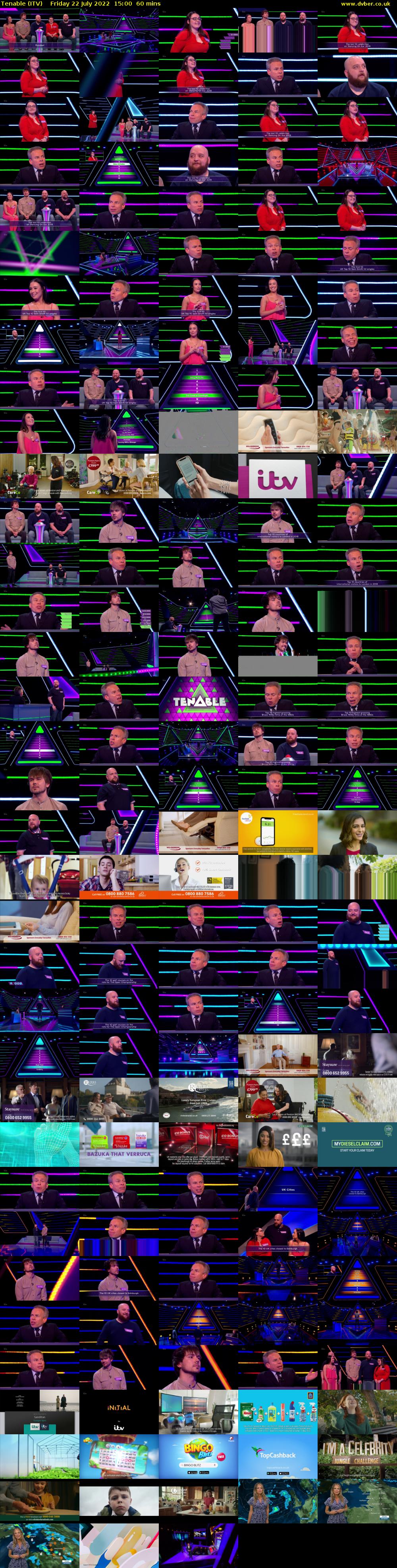 Tenable (ITV) Friday 22 July 2022 15:00 - 16:00