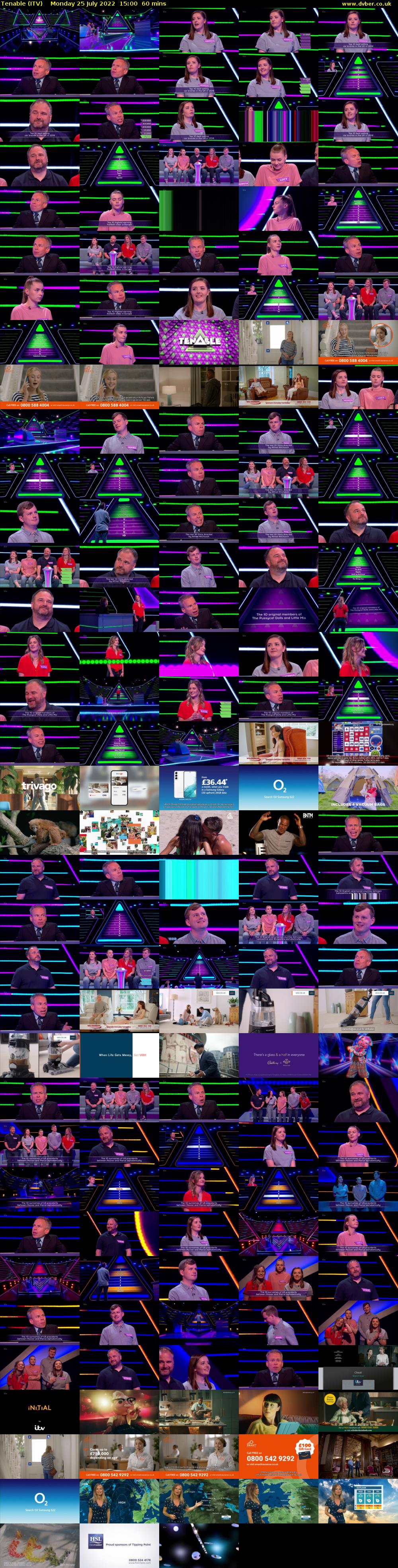 Tenable (ITV) Monday 25 July 2022 15:00 - 16:00