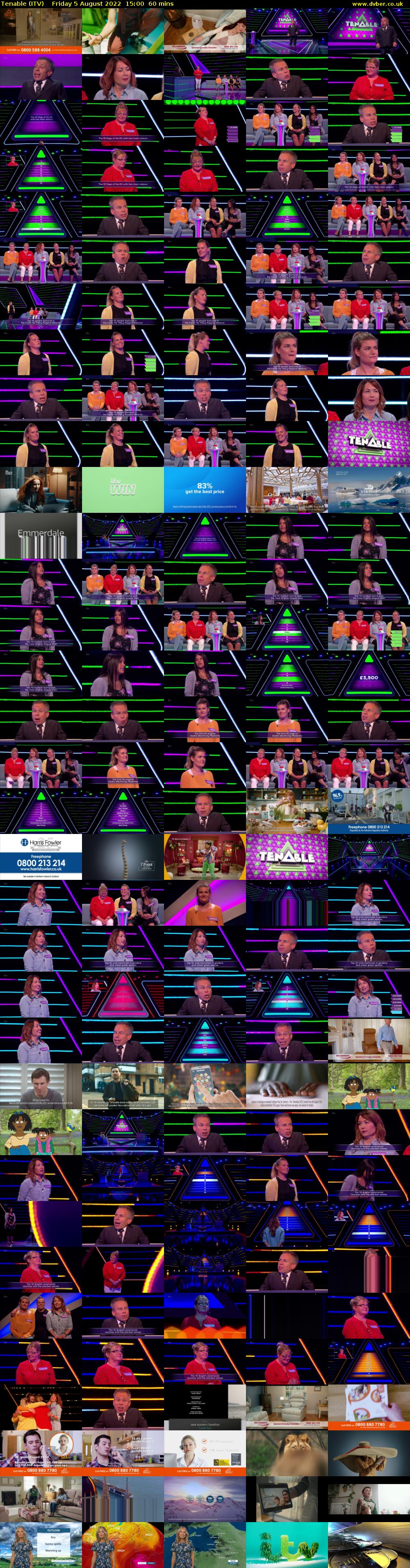 Tenable (ITV) Friday 5 August 2022 15:00 - 16:00