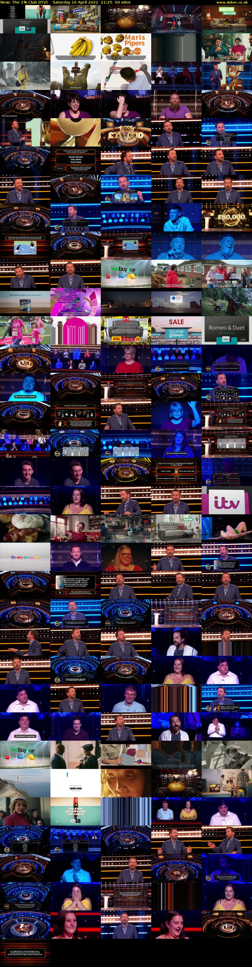 The 1% Club (ITV) Saturday 16 April 2022 21:25 - 22:25