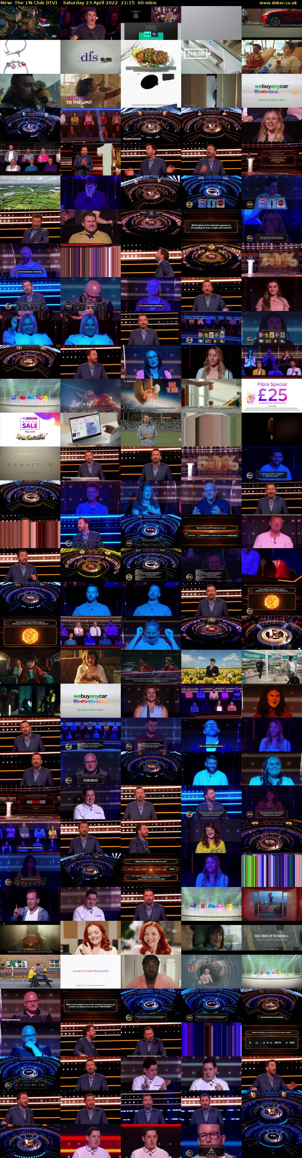 The 1% Club (ITV) Saturday 23 April 2022 21:15 - 22:15
