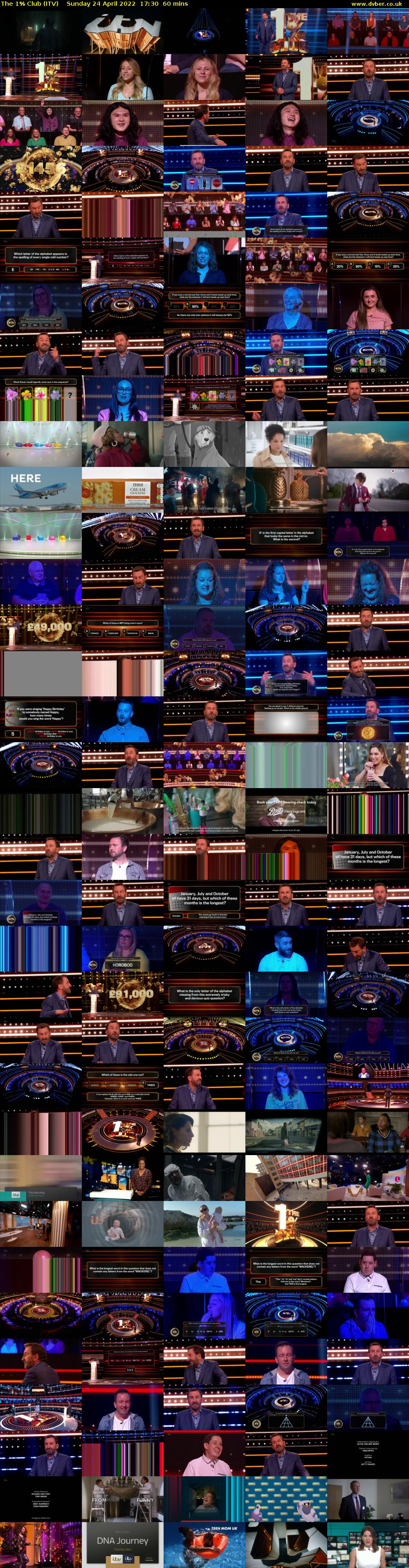The 1% Club (ITV) Sunday 24 April 2022 17:30 - 18:30