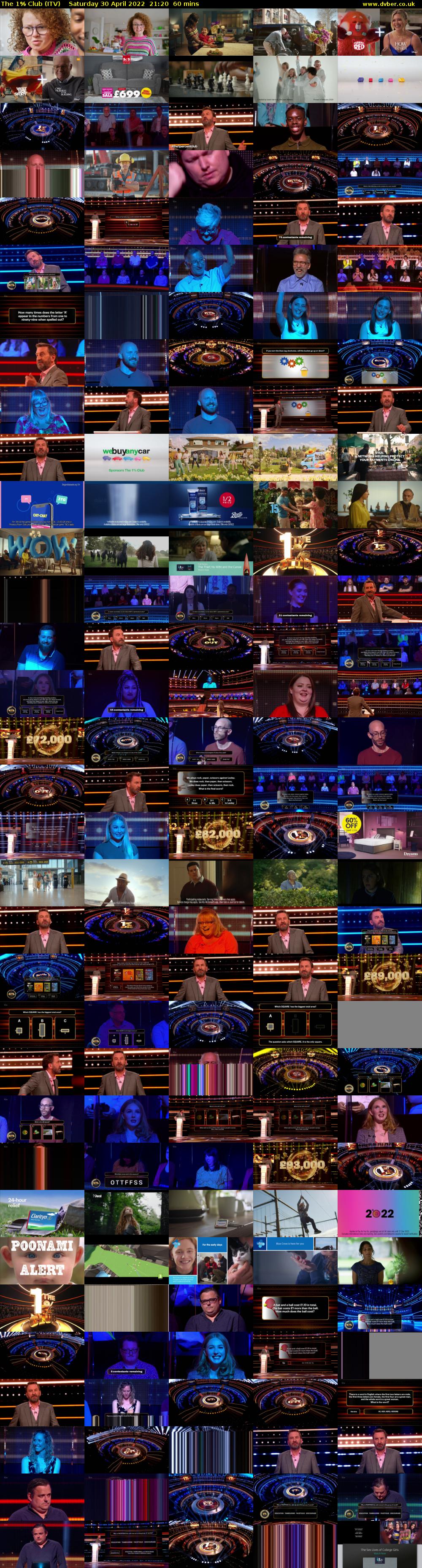 The 1% Club (ITV) Saturday 30 April 2022 21:20 - 22:20