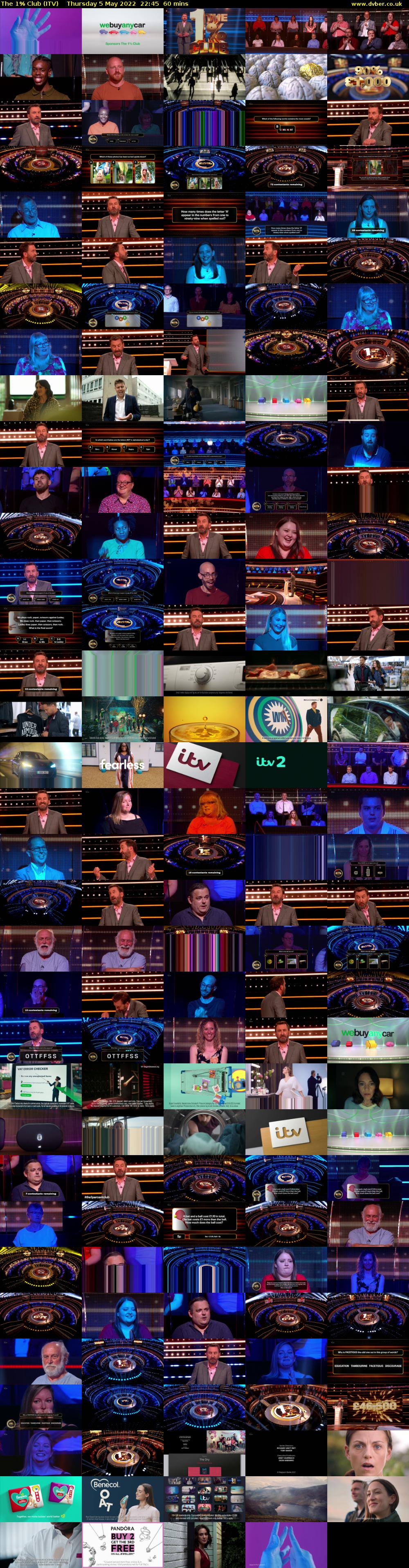 The 1% Club (ITV) Thursday 5 May 2022 22:45 - 23:45