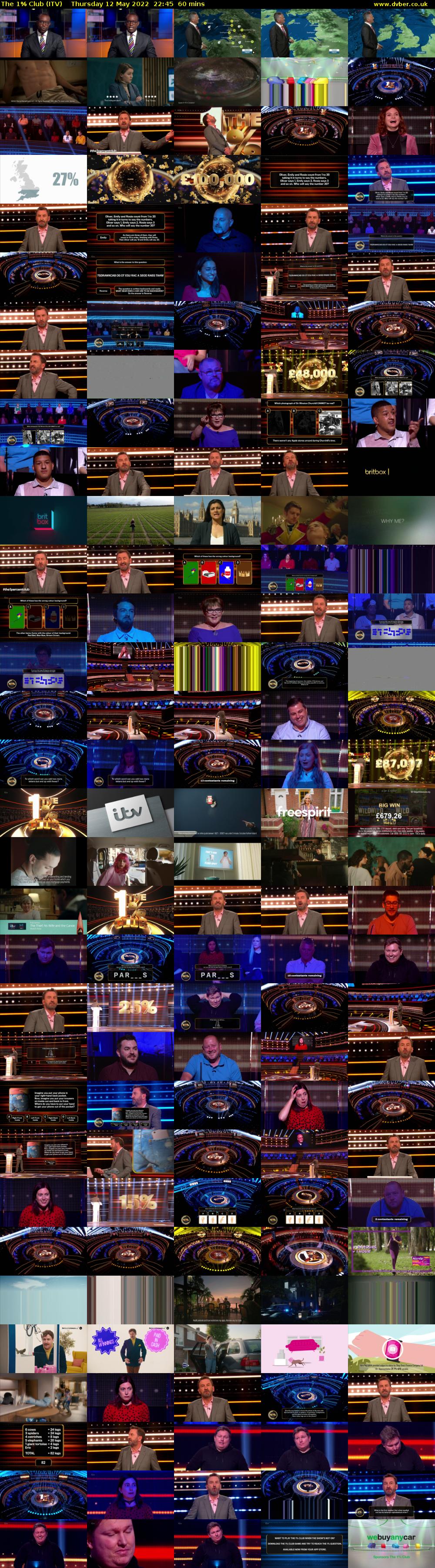 The 1% Club (ITV) Thursday 12 May 2022 22:45 - 23:45