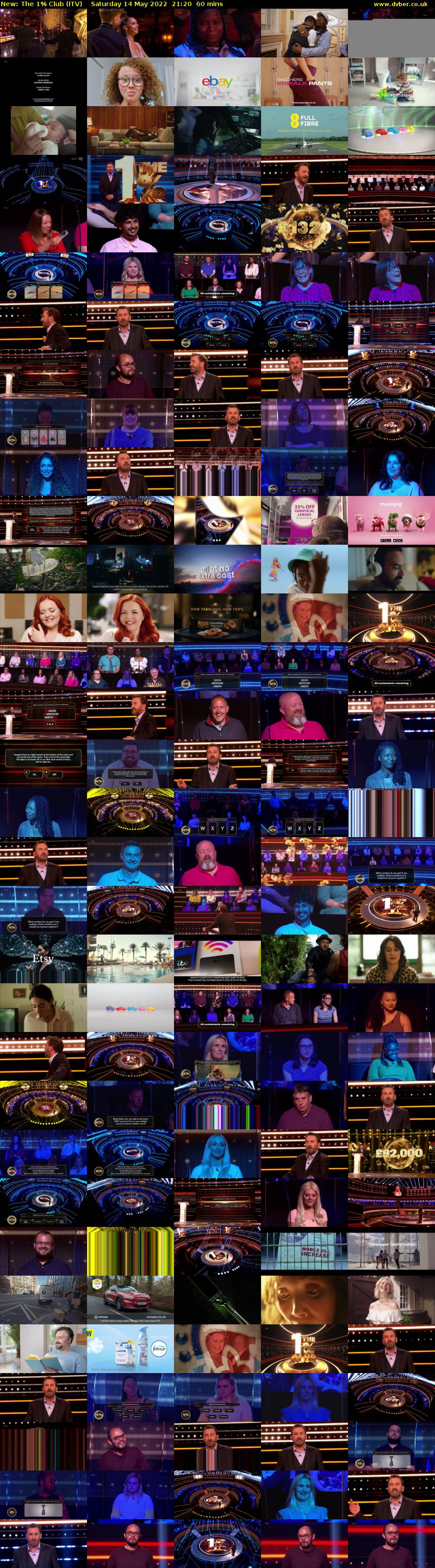 The 1% Club (ITV) Saturday 14 May 2022 21:20 - 22:20