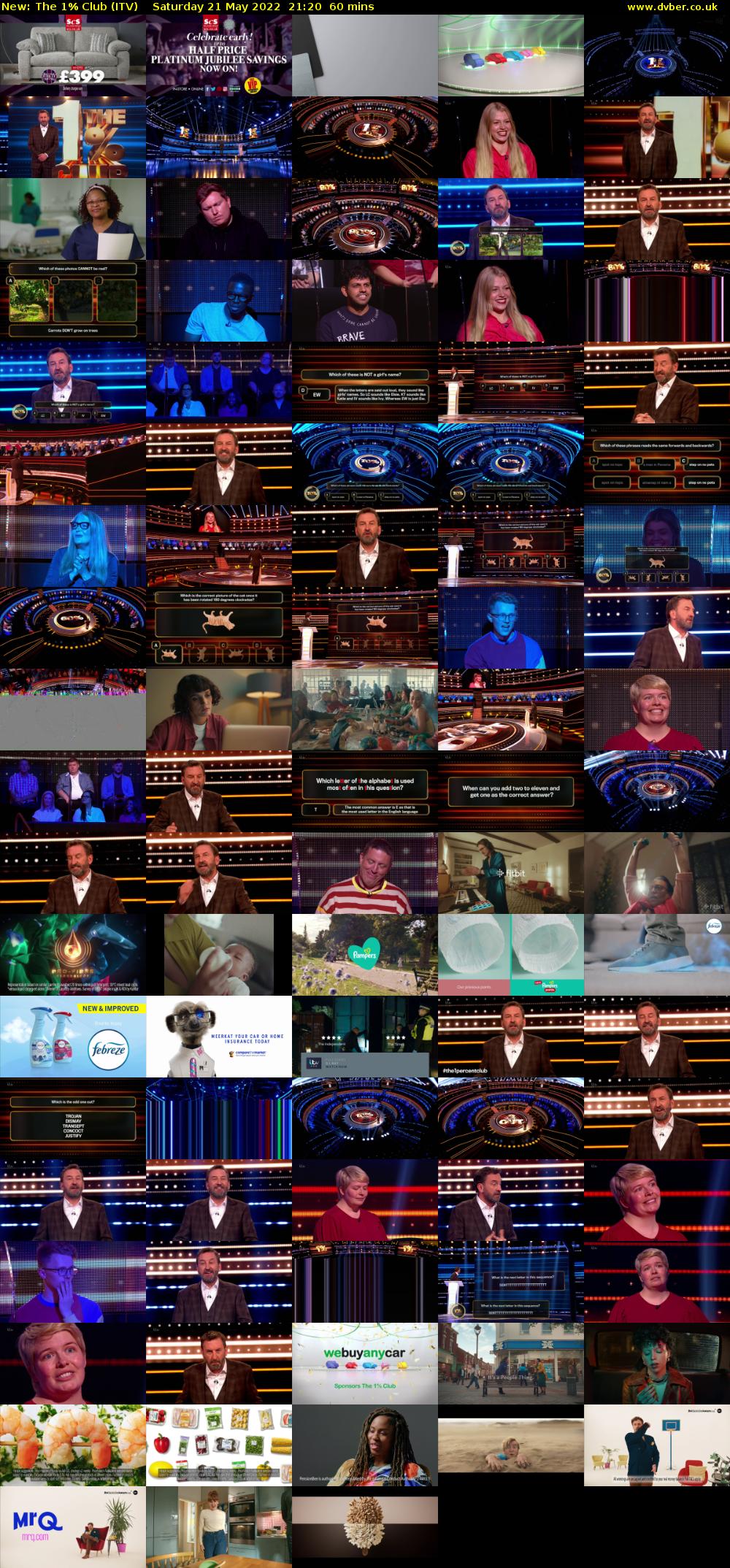 The 1% Club (ITV) Saturday 21 May 2022 21:20 - 22:20