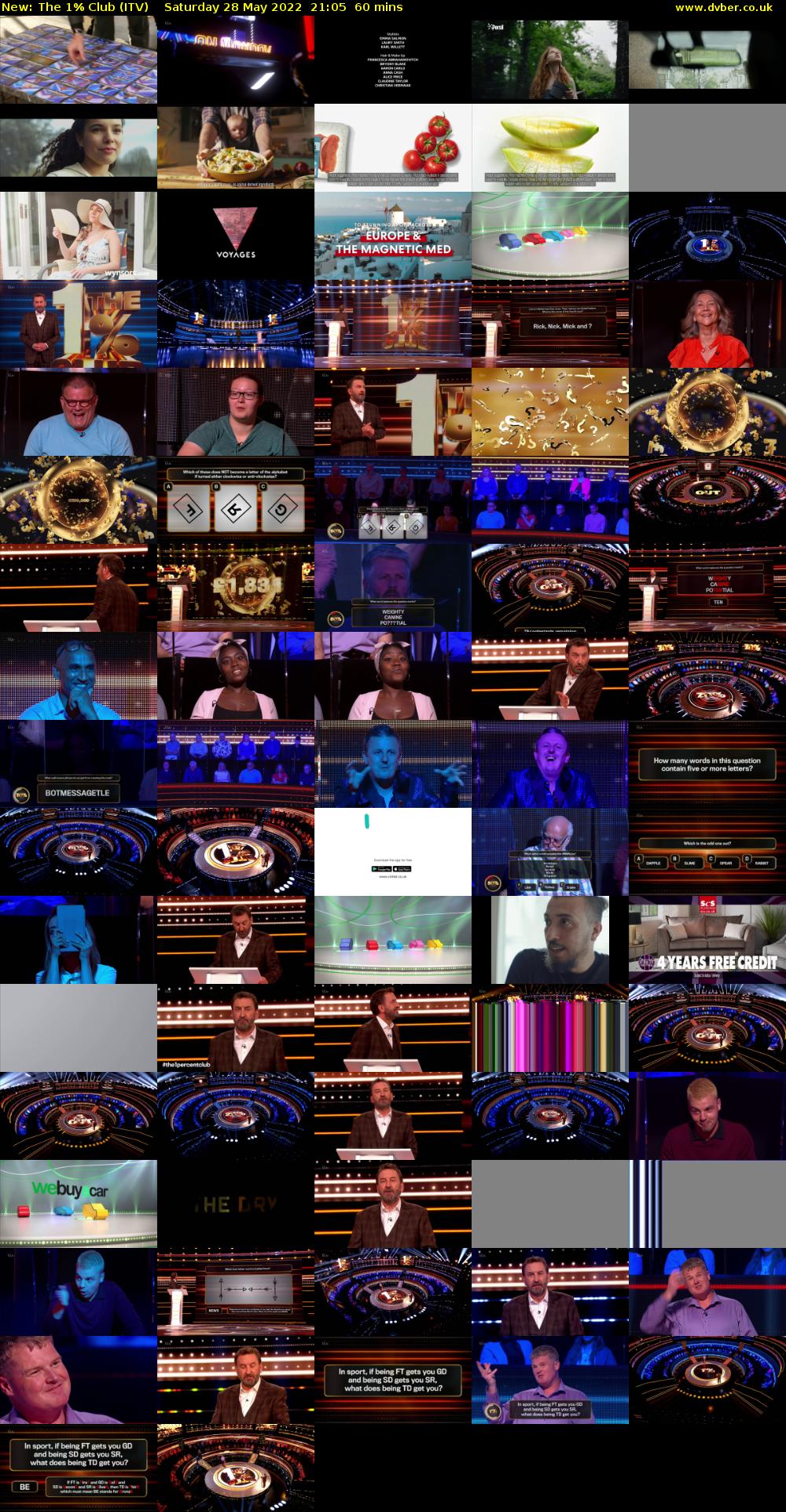 The 1% Club (ITV) Saturday 28 May 2022 21:05 - 22:05