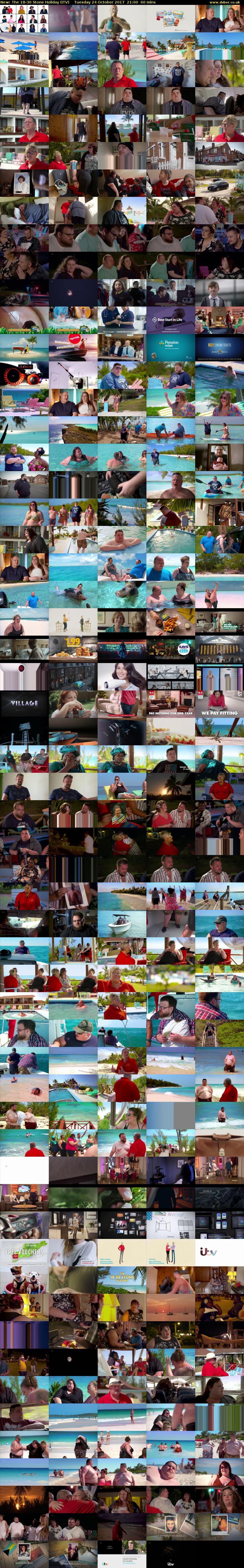 The 18-30 Stone Holiday (ITV) Tuesday 24 October 2017 21:00 - 22:00